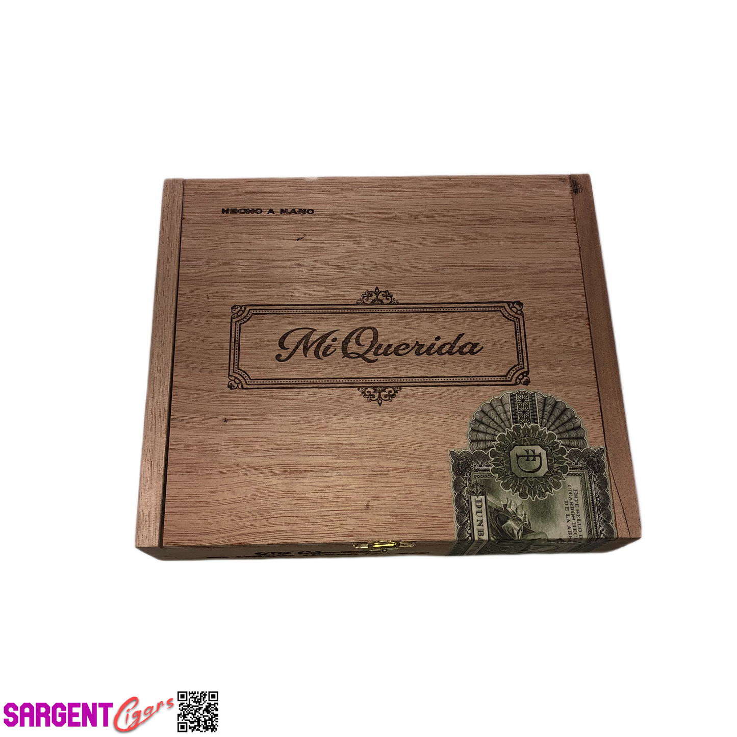 Mi Querida Triqui Traca 648 Empty Wooden Cigar Box 8.25x7x2