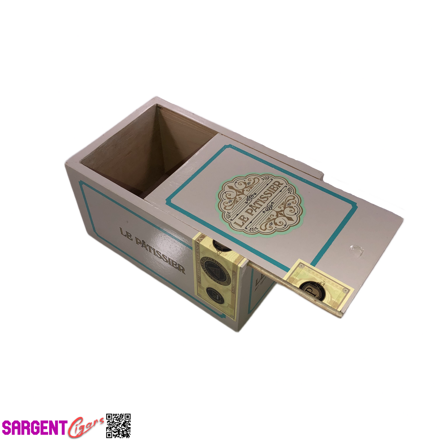 Le Patissier Senadores Empty Wooden Cigar Box 4.5x7x3.5