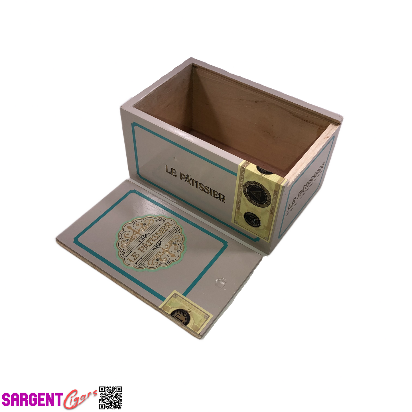 Le Patissier Senadores Empty Wooden Cigar Box 4.5x7x3.5