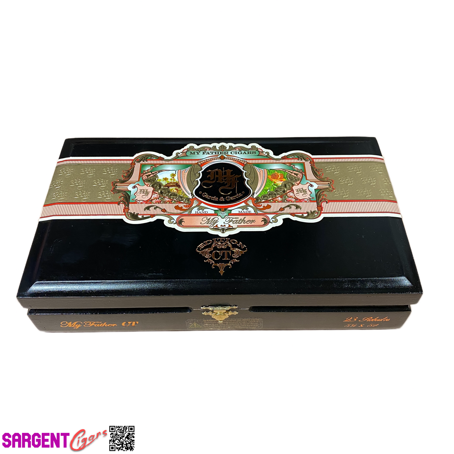 My Father Connecticut Robusto Empty Wooden Cigar Box 10.5x6.25x2