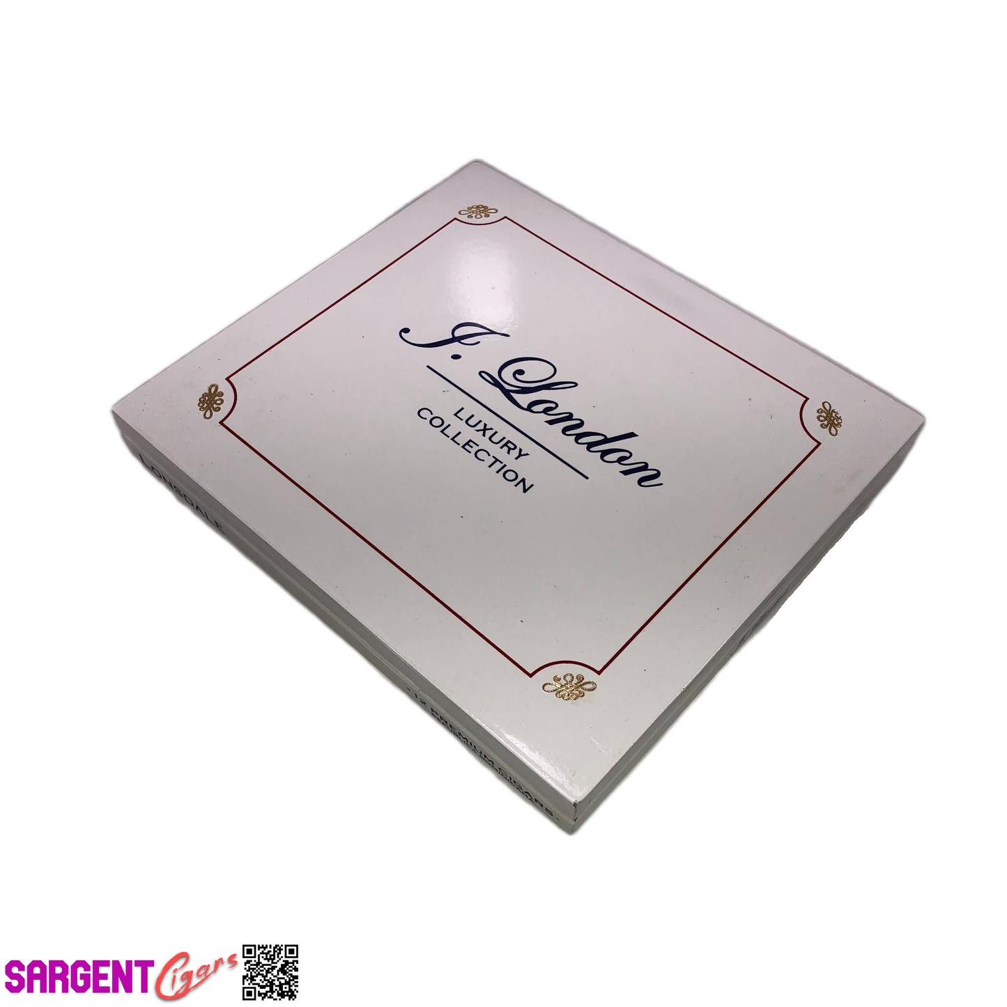 J London Luxury Collection Lonsdale Empty Wooden Cigar Box 8.5x7.5x1