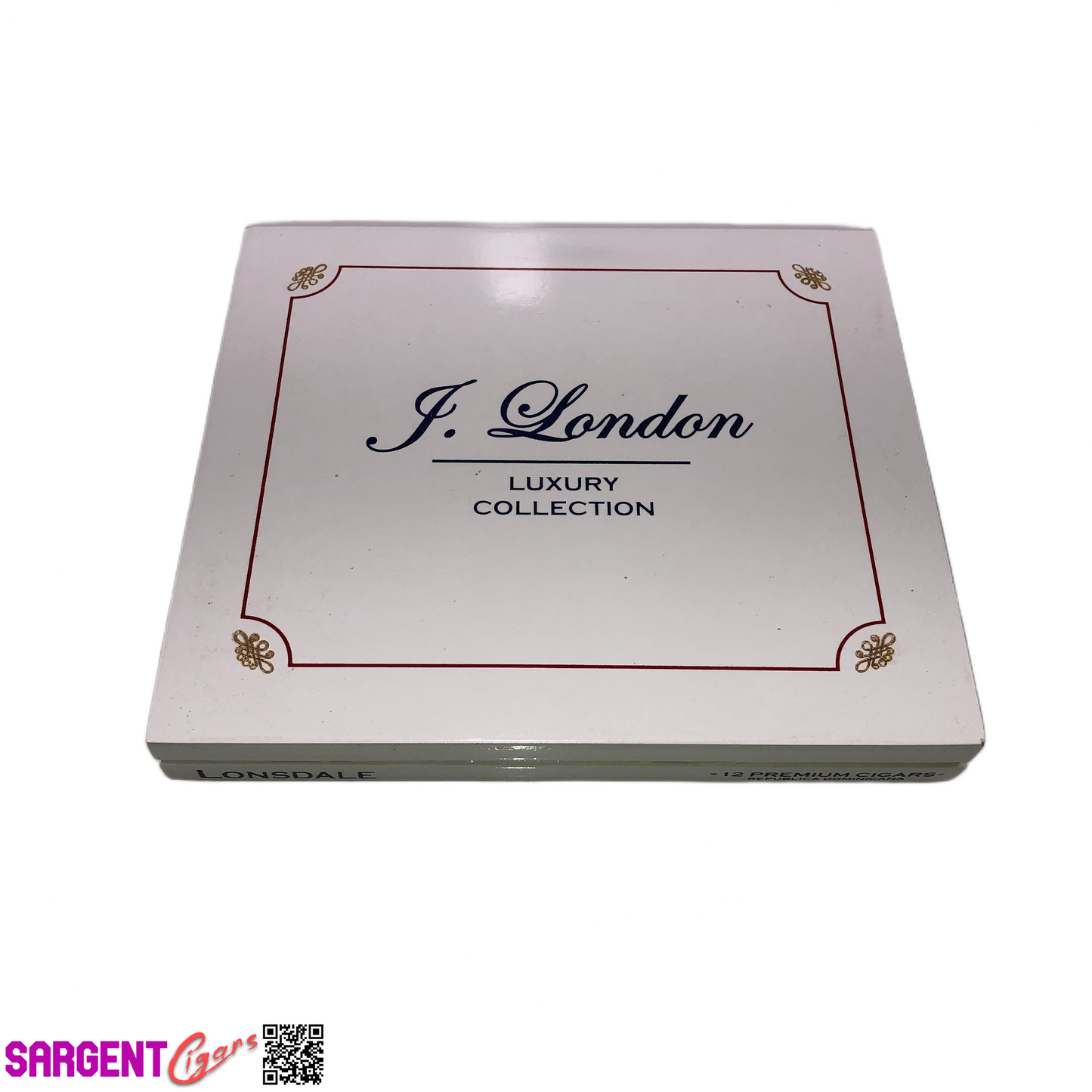 J London Luxury Collection Lonsdale Empty Wooden Cigar Box 8.5x7.5x1