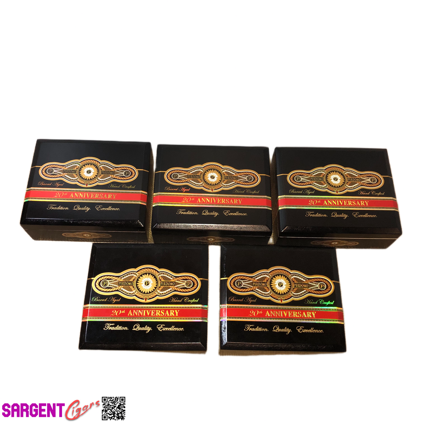 Lot of 5 Perdomo Empty Wooden Cigar Boxes #96