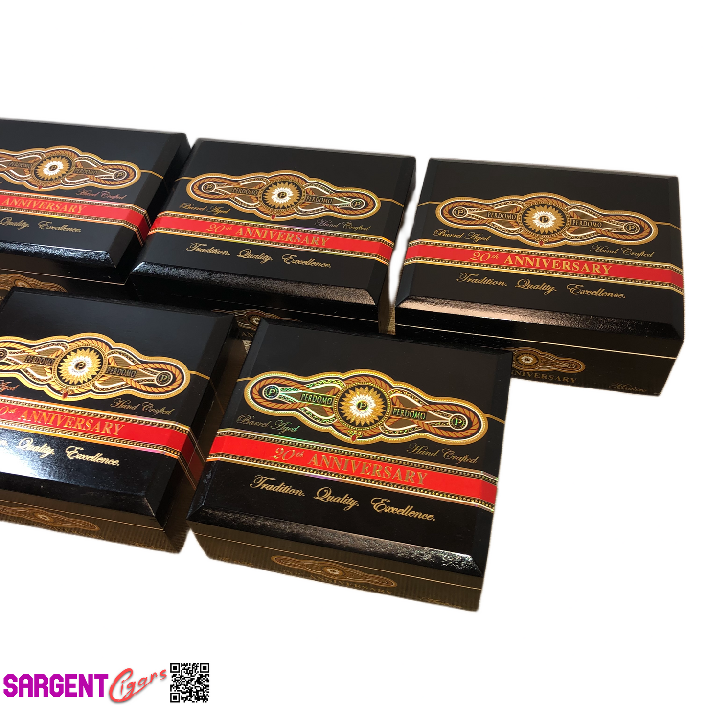 Lot of 5 Perdomo Empty Wooden Cigar Boxes #96