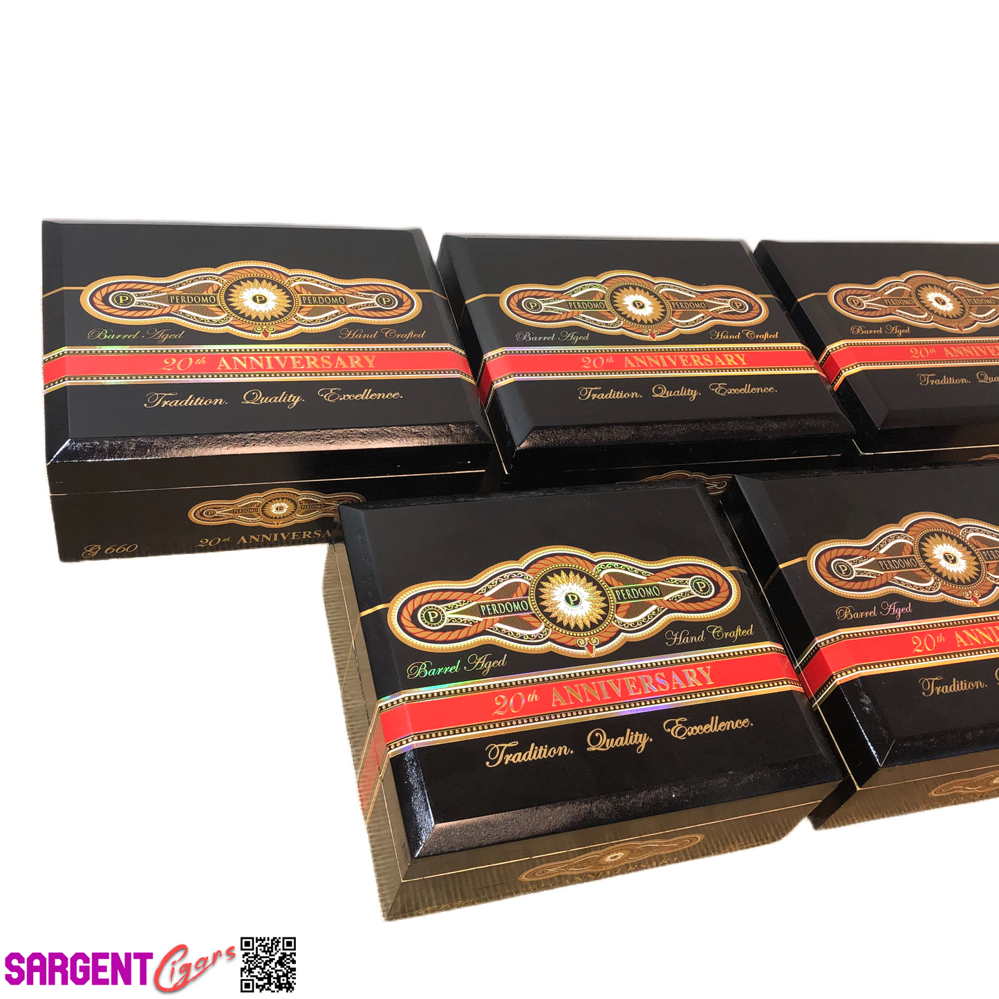 Lot of 5 Perdomo Empty Wooden Cigar Boxes #96