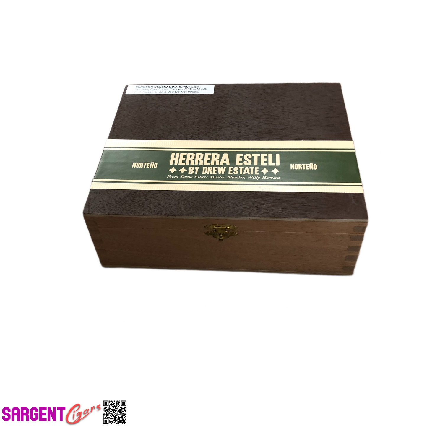 Herrera Esteli Norteno Toro Empty Wooden Cigar Box 8.5x7x2.75