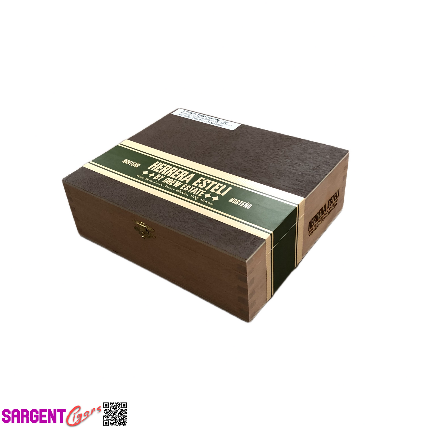 Herrera Esteli Norteno Toro Empty Wooden Cigar Box 8.5x7x2.75