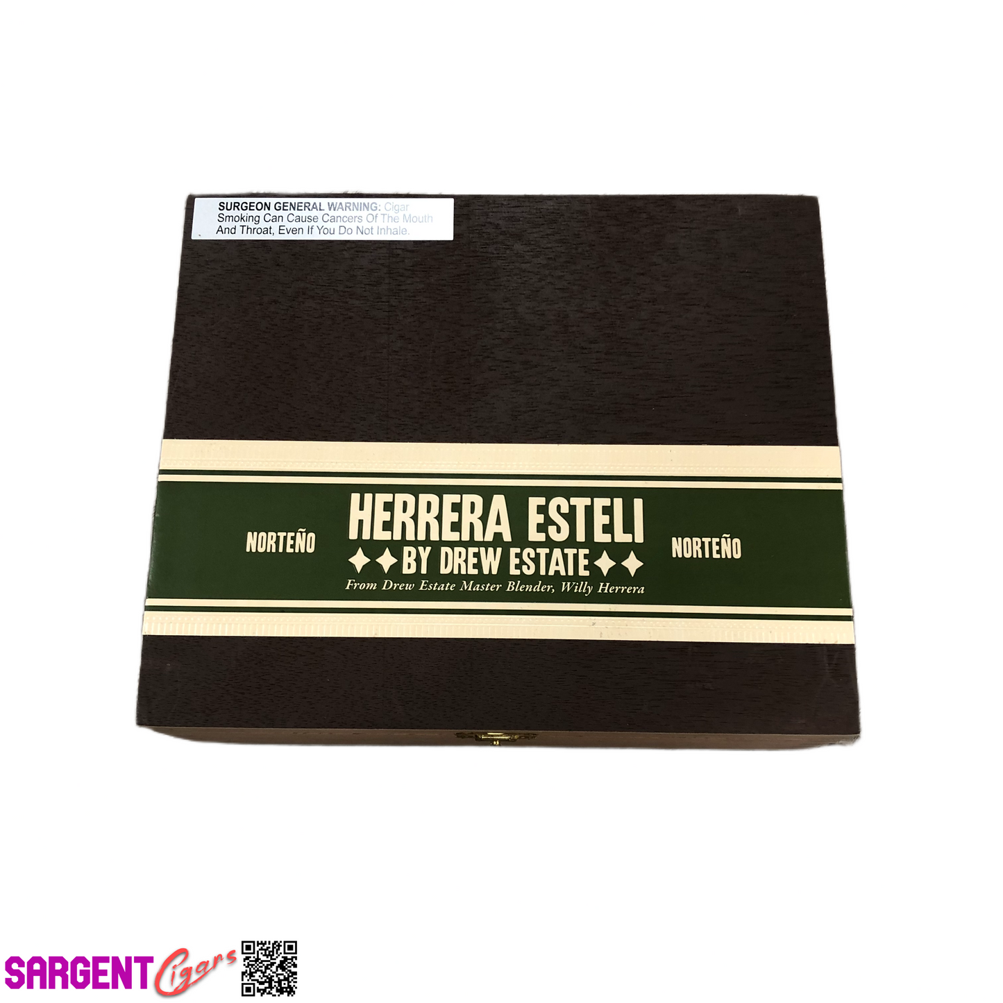 Herrera Esteli Norteno Toro Empty Wooden Cigar Box 8.5x7x2.75