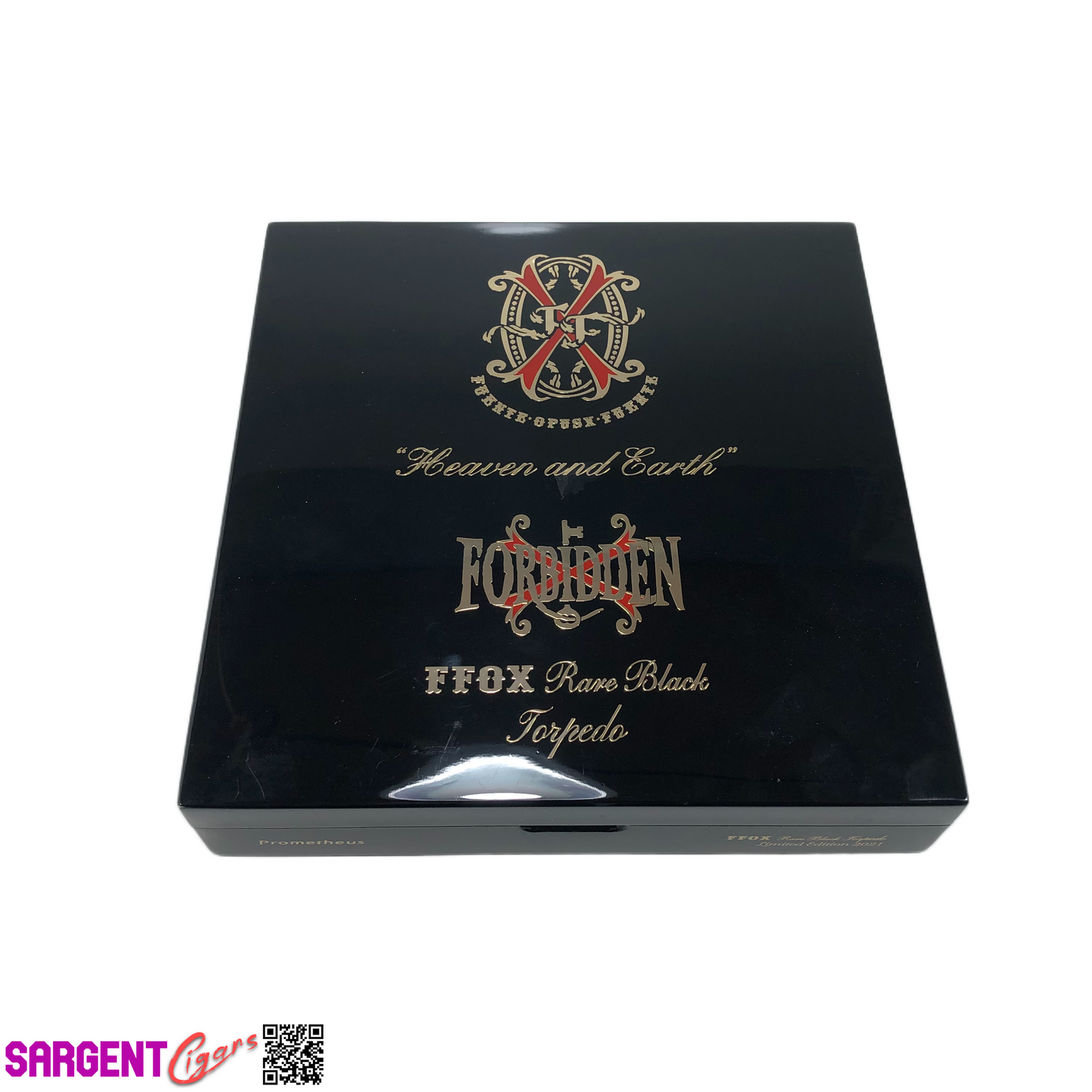 Arturo Fuente Opus X Forbidden Torpedo Empty Wooden Cigar Box 8x8.25x1.5