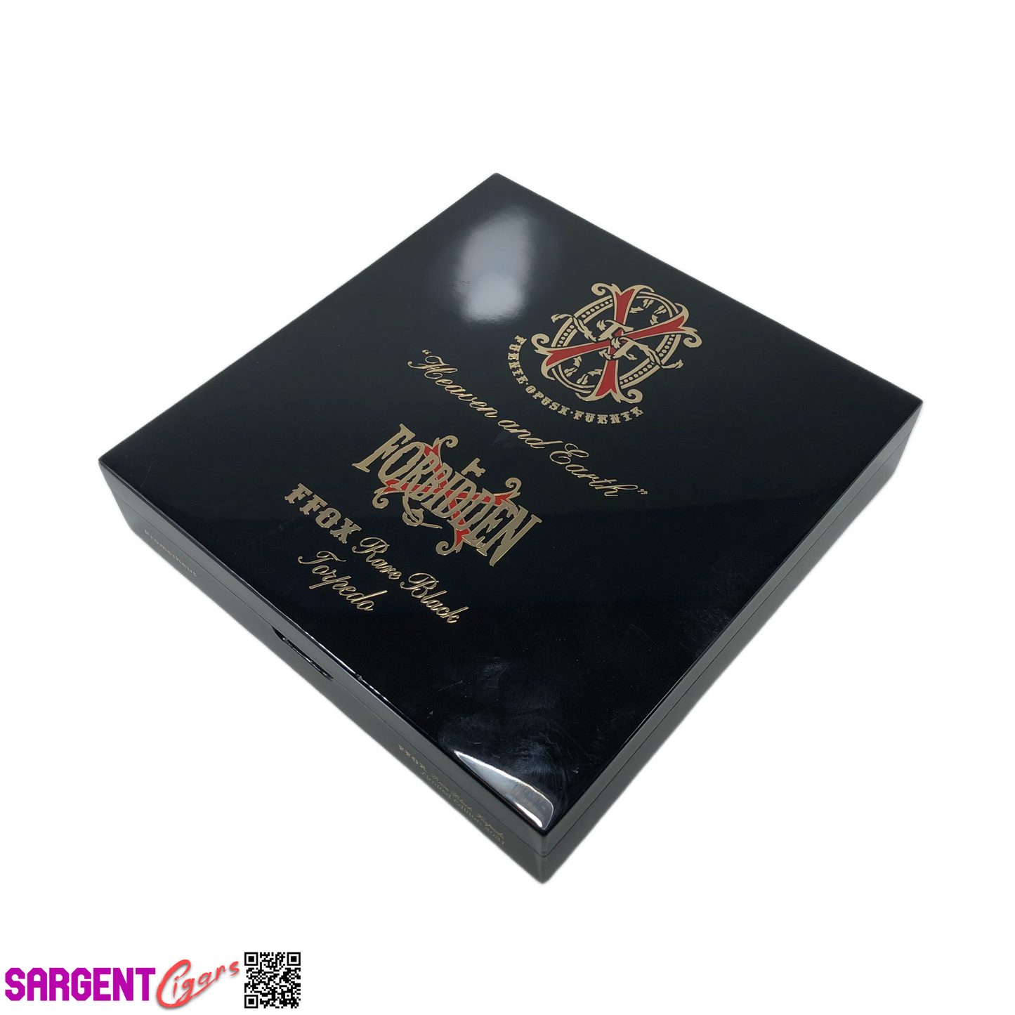 Arturo Fuente Opus X Forbidden Torpedo Empty Wooden Cigar Box 8x8.25x1.5