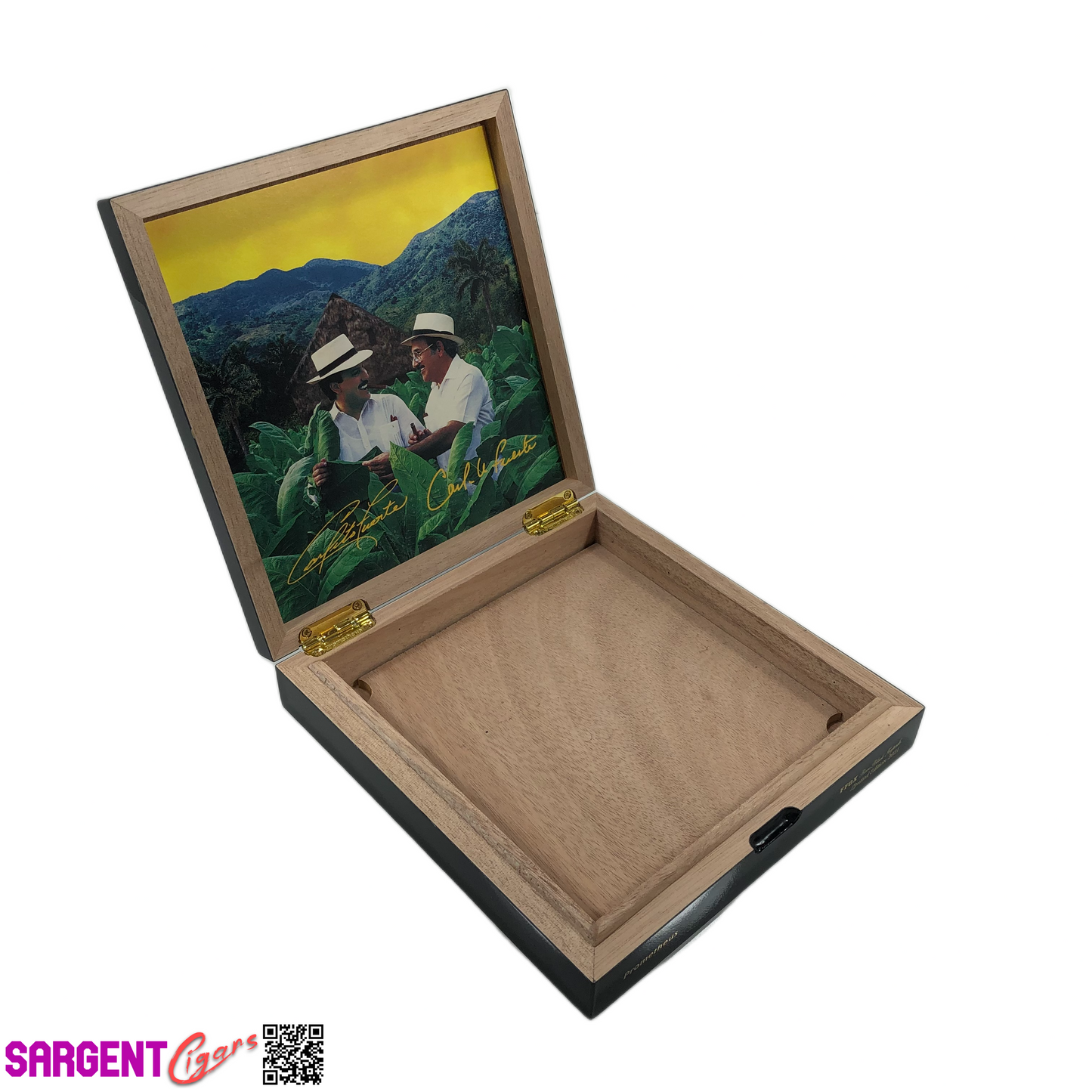 Arturo Fuente Opus X Forbidden Torpedo Empty Wooden Cigar Box 8x8.25x1.5
