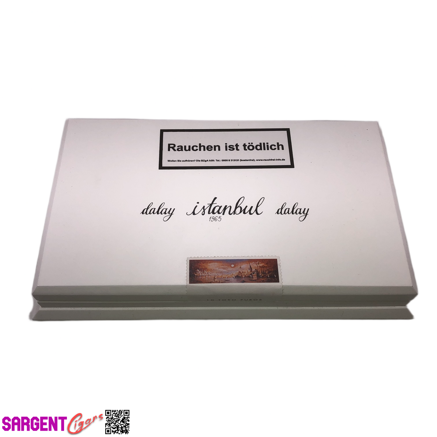 Dalay Instanbul Empty Wooden Cigar Box 12.25x7.5x1.75