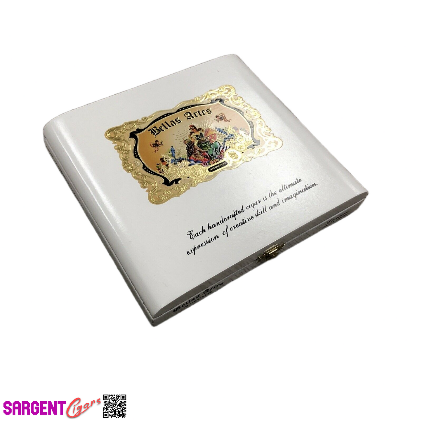 Aj Fernandez Bellas Artes Lancero Empty Wooden Cigar Box 9x8x1.5