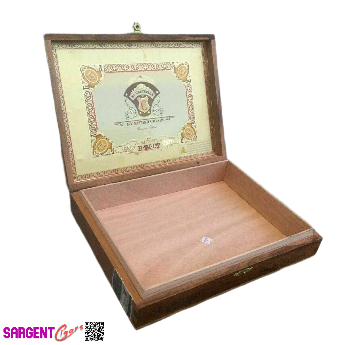My Father Cigars El Centurion Toro Empty Wooden Cigar Box 9x7x2