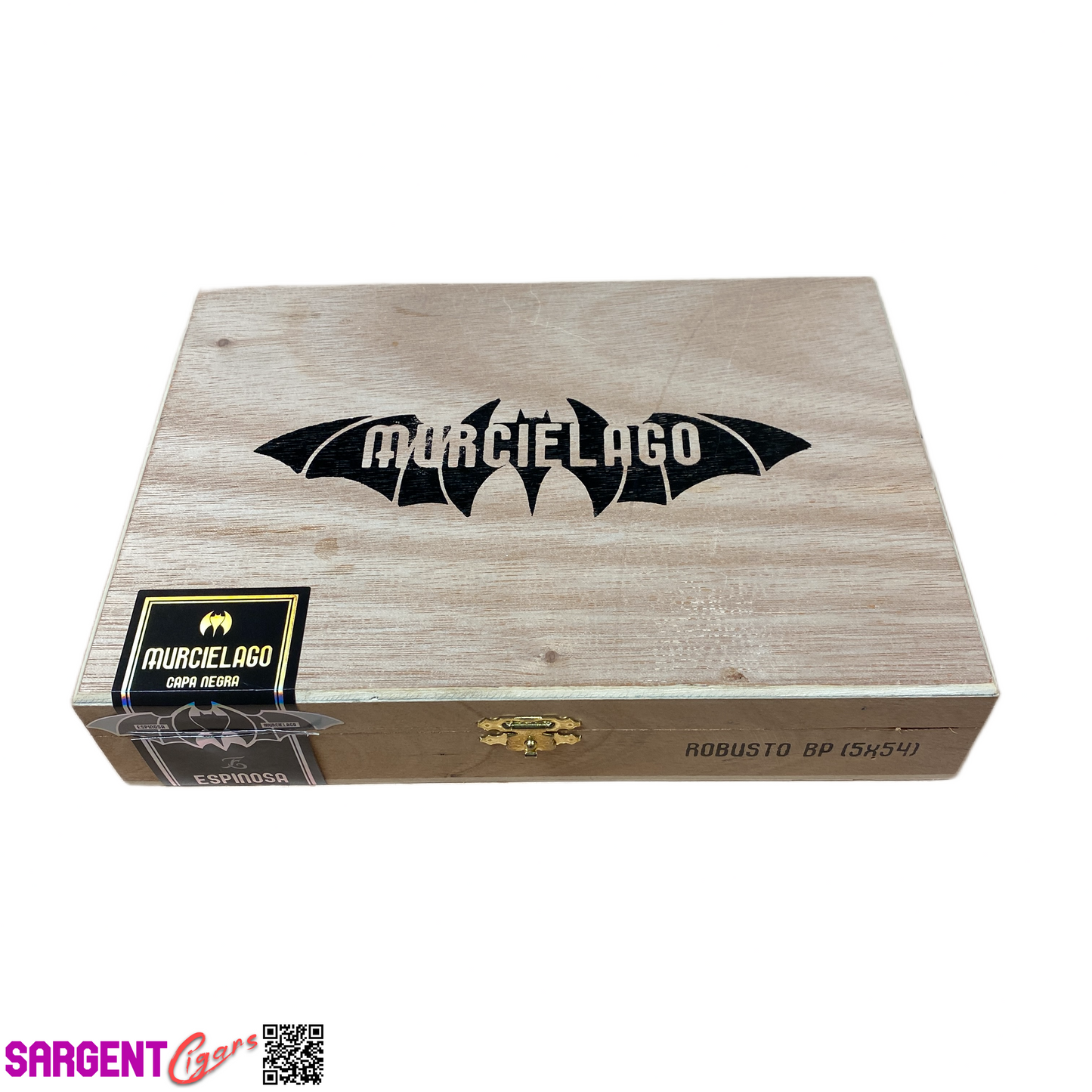 Espinosa Murcielago Robusto Empty Wooden Cigar Box 8.75x6.25x2