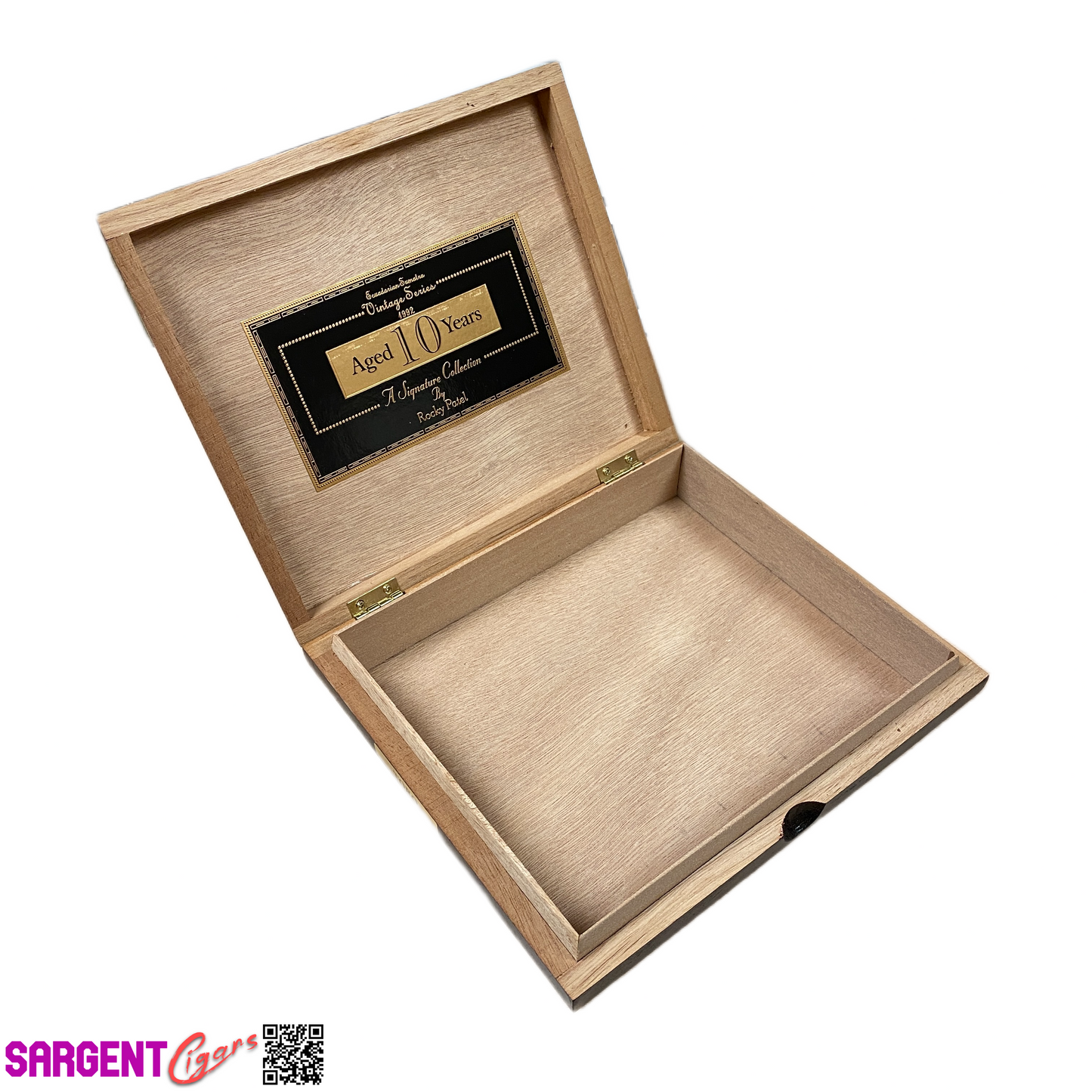 Rocky Patel Vintage Series 1990 Toro Empty Wooden Cigar Box 9x7.5x2