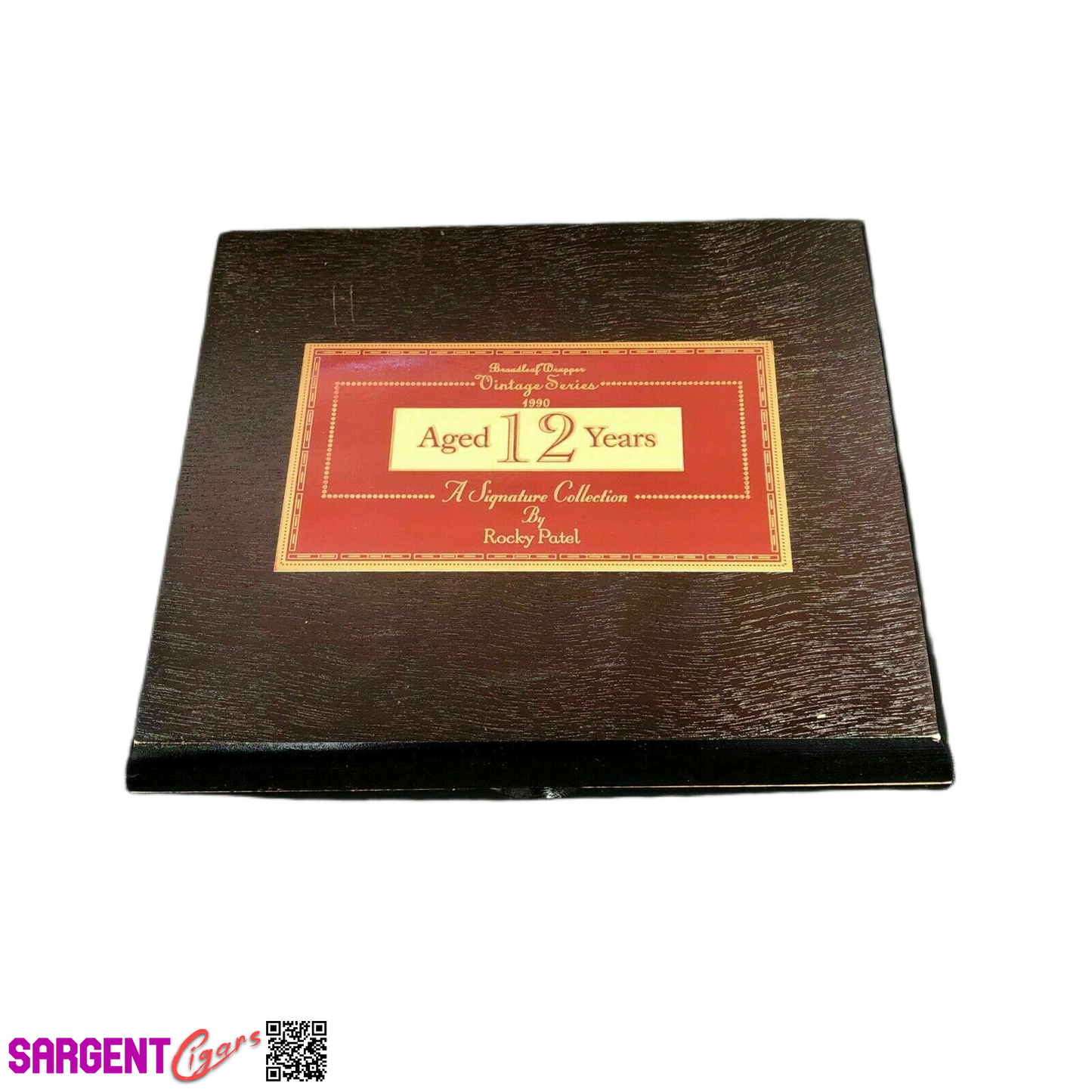 Rocky Patel Vintage Series 1990 Toro Empty Wooden Cigar Box 9x7.5x2