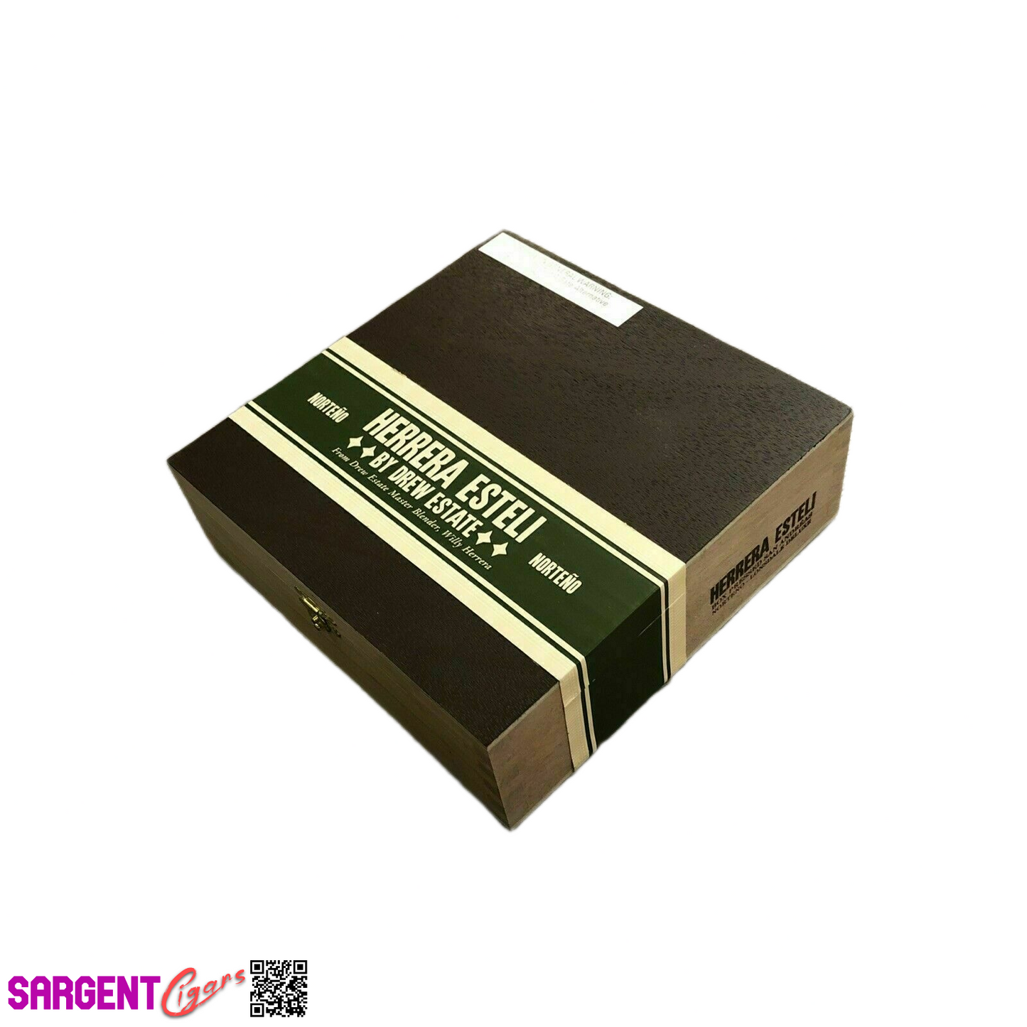 Herrera Esteli Norteno Lonsdale Empty Wooden Cigar Box 7.5x8x2.5