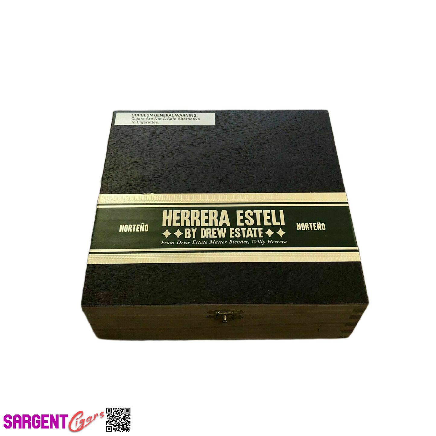 Herrera Esteli Norteno Lonsdale Empty Wooden Cigar Box 7.5x8x2.5