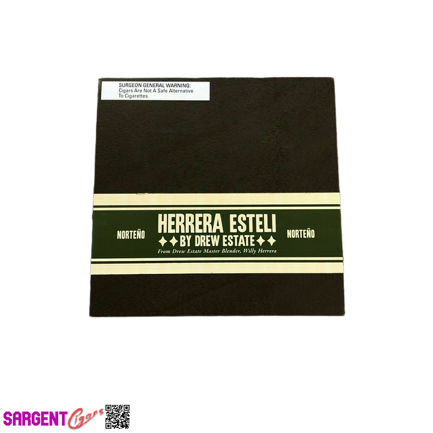 Herrera Esteli Norteno Lonsdale Empty Wooden Cigar Box 7.5x8x2.5