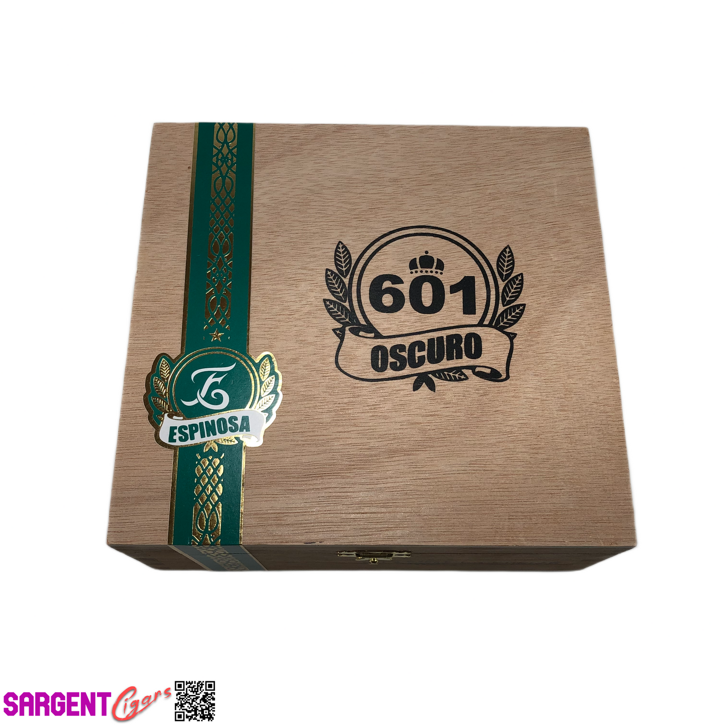 Espinosa 601 Oscuro La Fuerza Empty Wooden Cigar Box 6.75x6.5x3