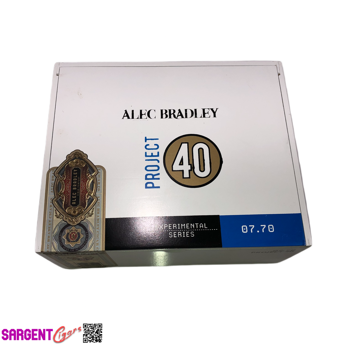 Alec Bradley Project 40 770 Empty Wooden Cigar Box 9.25x7.75x4