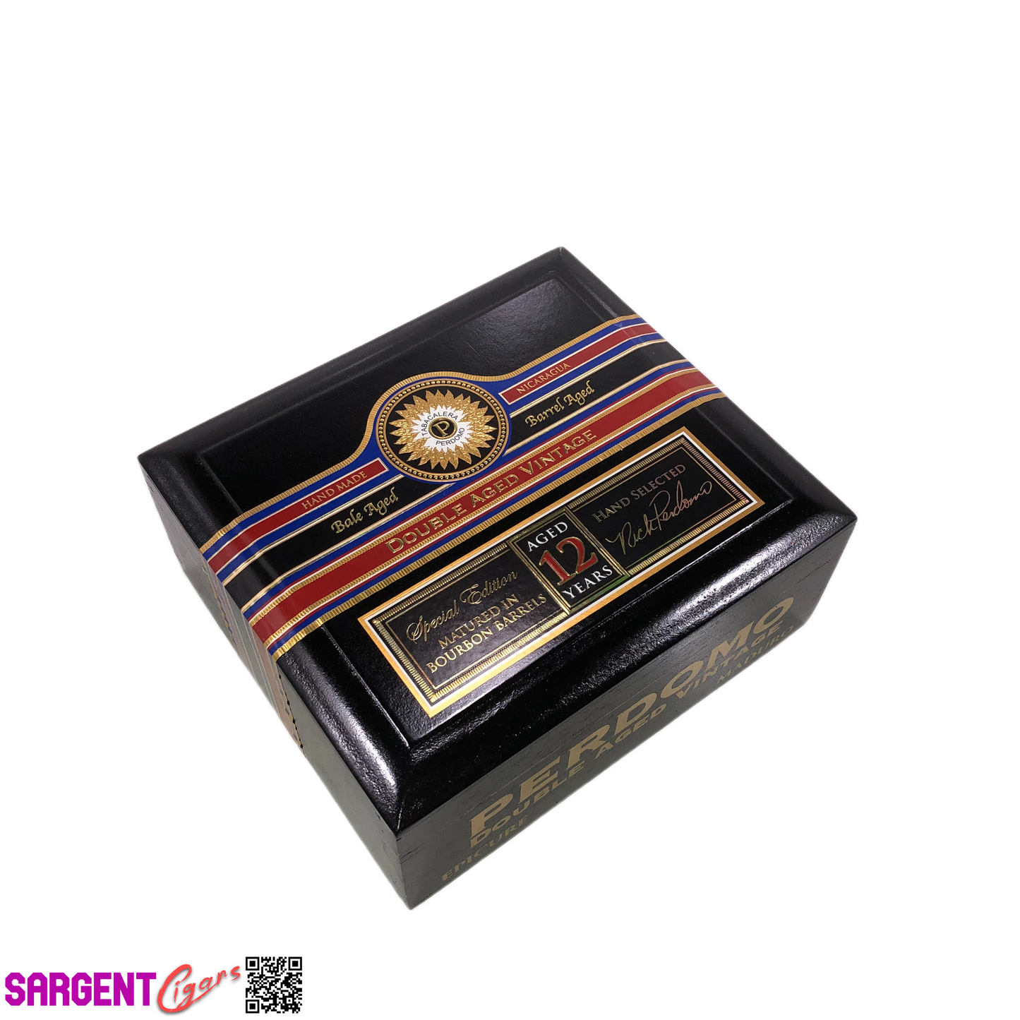 Perdomo Double Aged Vintage Maduro Epicure Empty Wooden Cigar Box 8x7x3.5