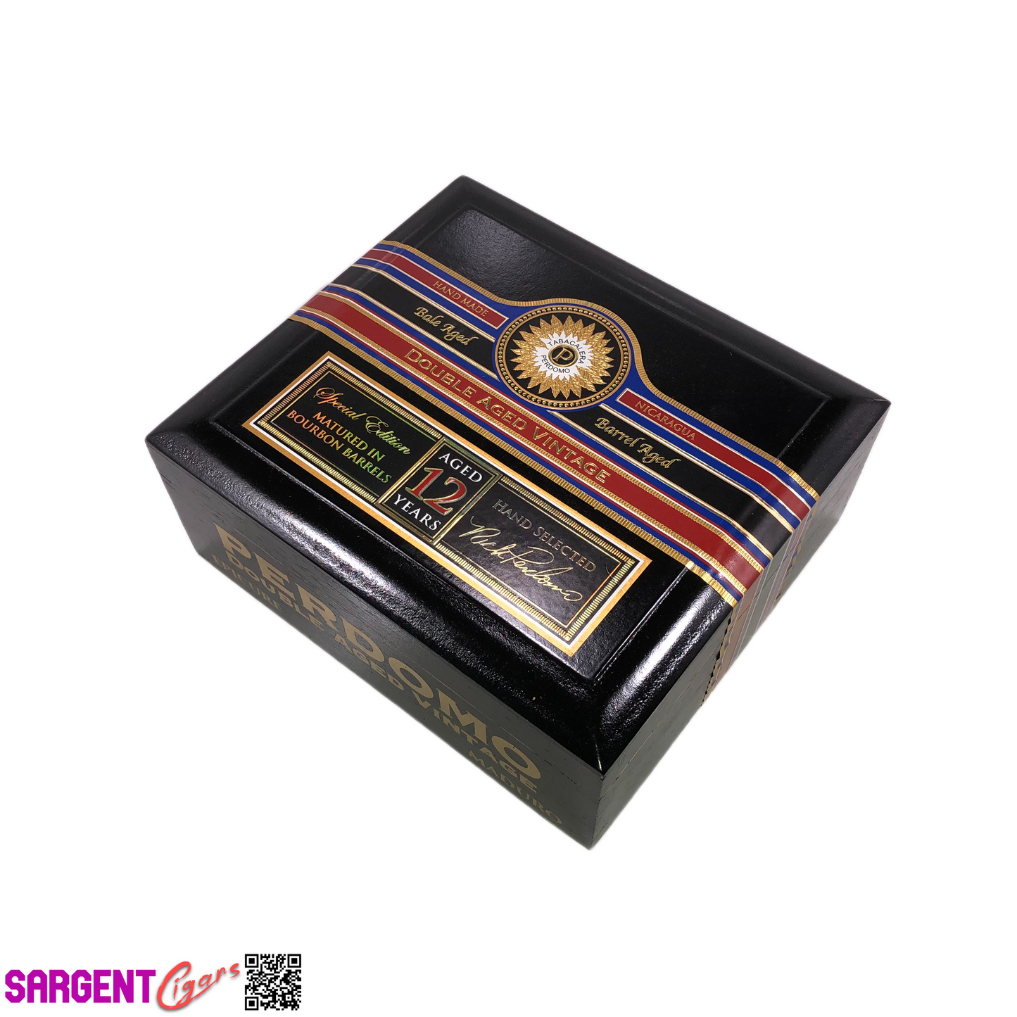Perdomo Double Aged Vintage Maduro Epicure Empty Wooden Cigar Box 8x7x3.5