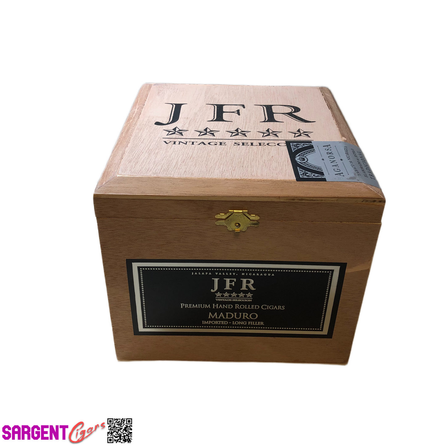 JFR Titan Empty Wooden Cigar Box 7.25x8.25x6.25