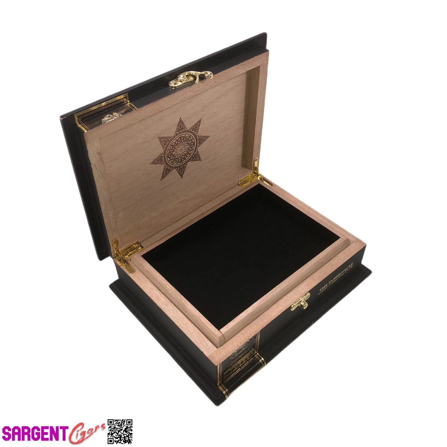 Foundation Knight Commander Empty Wooden Cigar Box 9.25x7.5x3.25