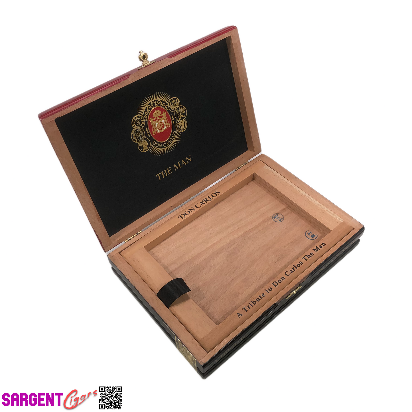 Arturo Fuente Don Carlos The Man Empty Wooden Cigar Box 11x7.25x2.25