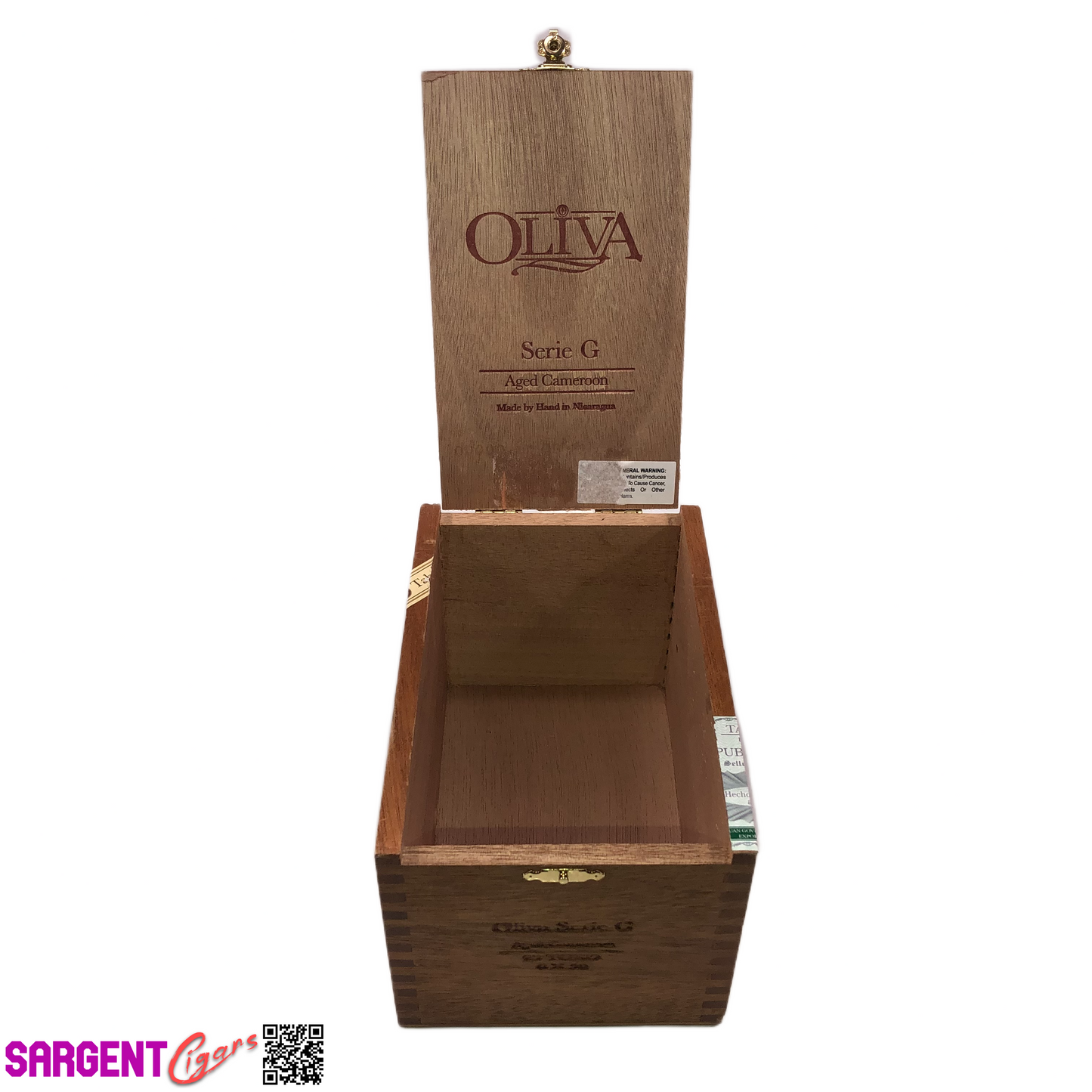 Oliva Serie G Toro Empty Wooden Cigar Box 4.75x6.75x4.25