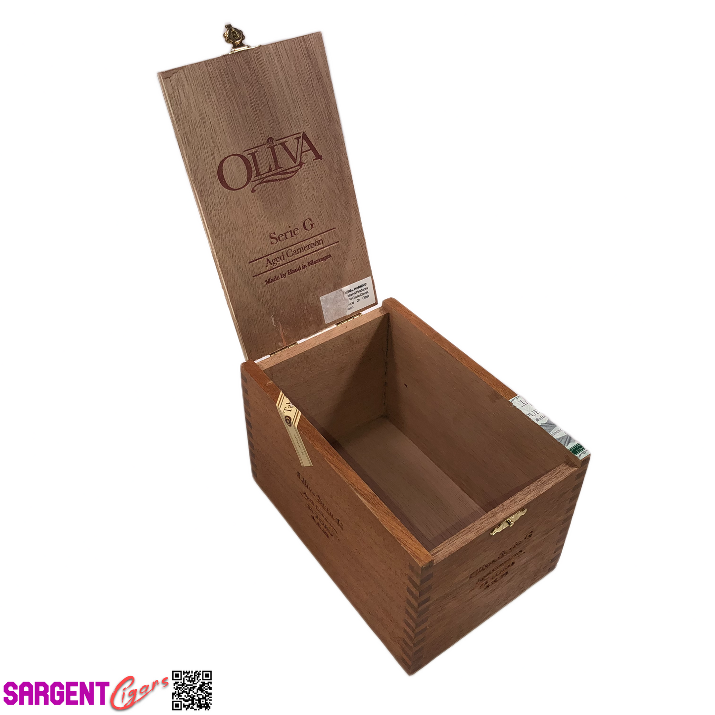 Oliva Serie G Toro Empty Wooden Cigar Box 4.75x6.75x4.25