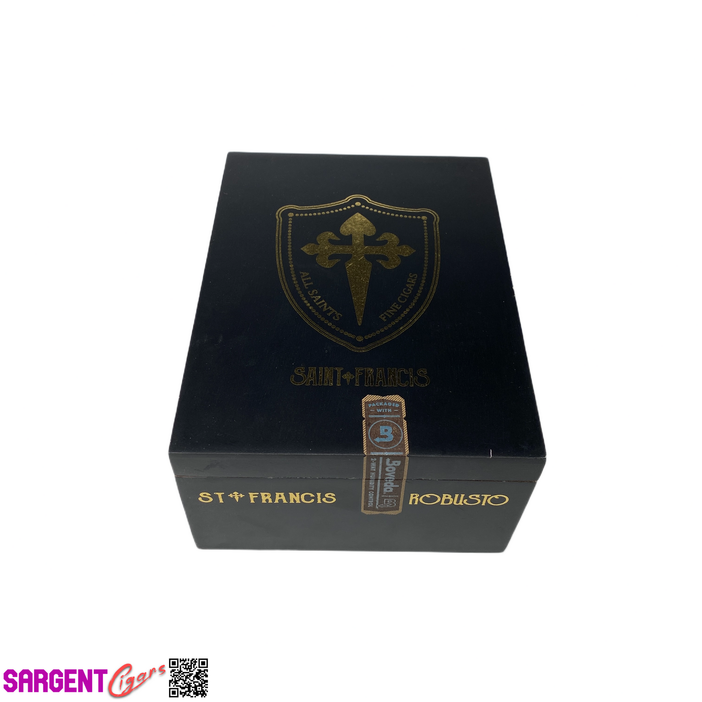 All Saints Cigars Saint Francis Robusto Empty Wooden Cigar Box 5x6.5x3