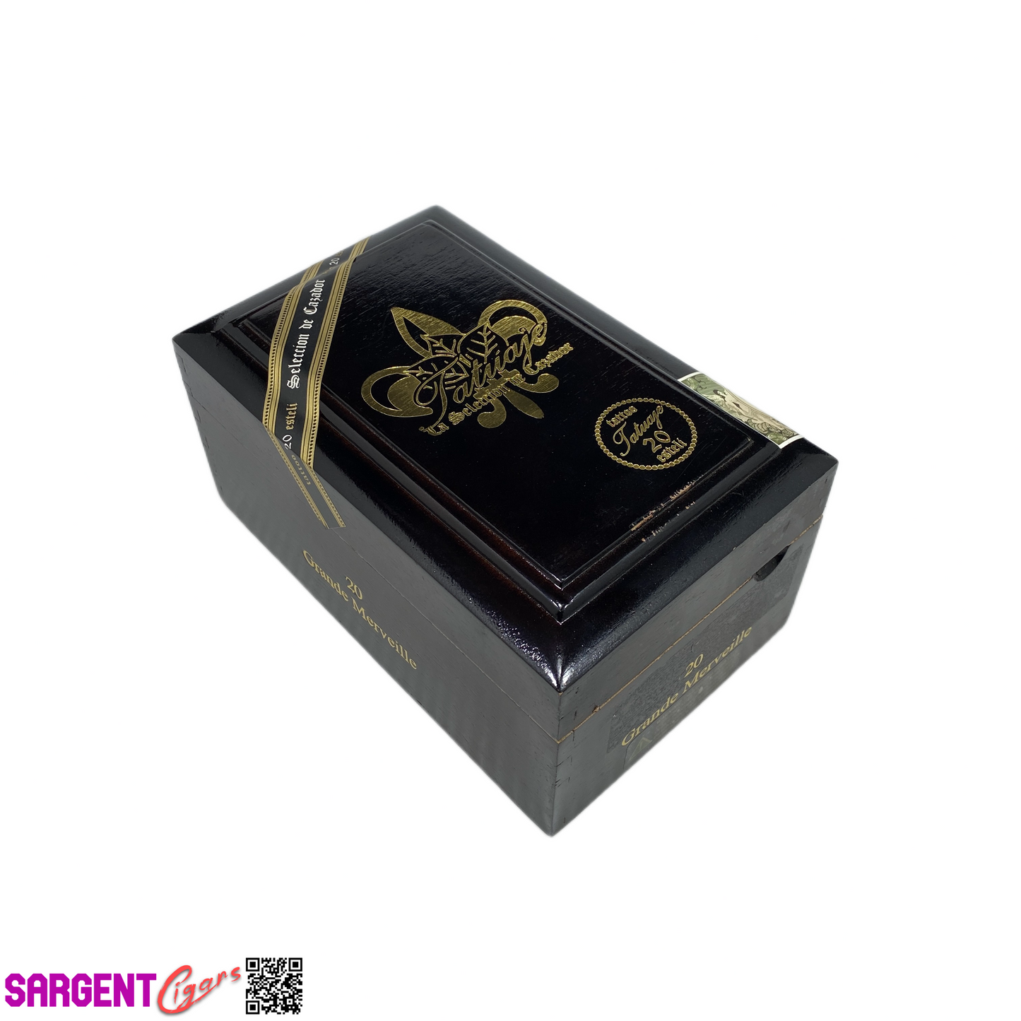 Tatuaje Grande Merveille Empty Wooden Cigar Box 4.75x7.5x3.75