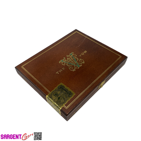 Avowed The Vow Empty Wooden Cigar Box 8.5x7x1