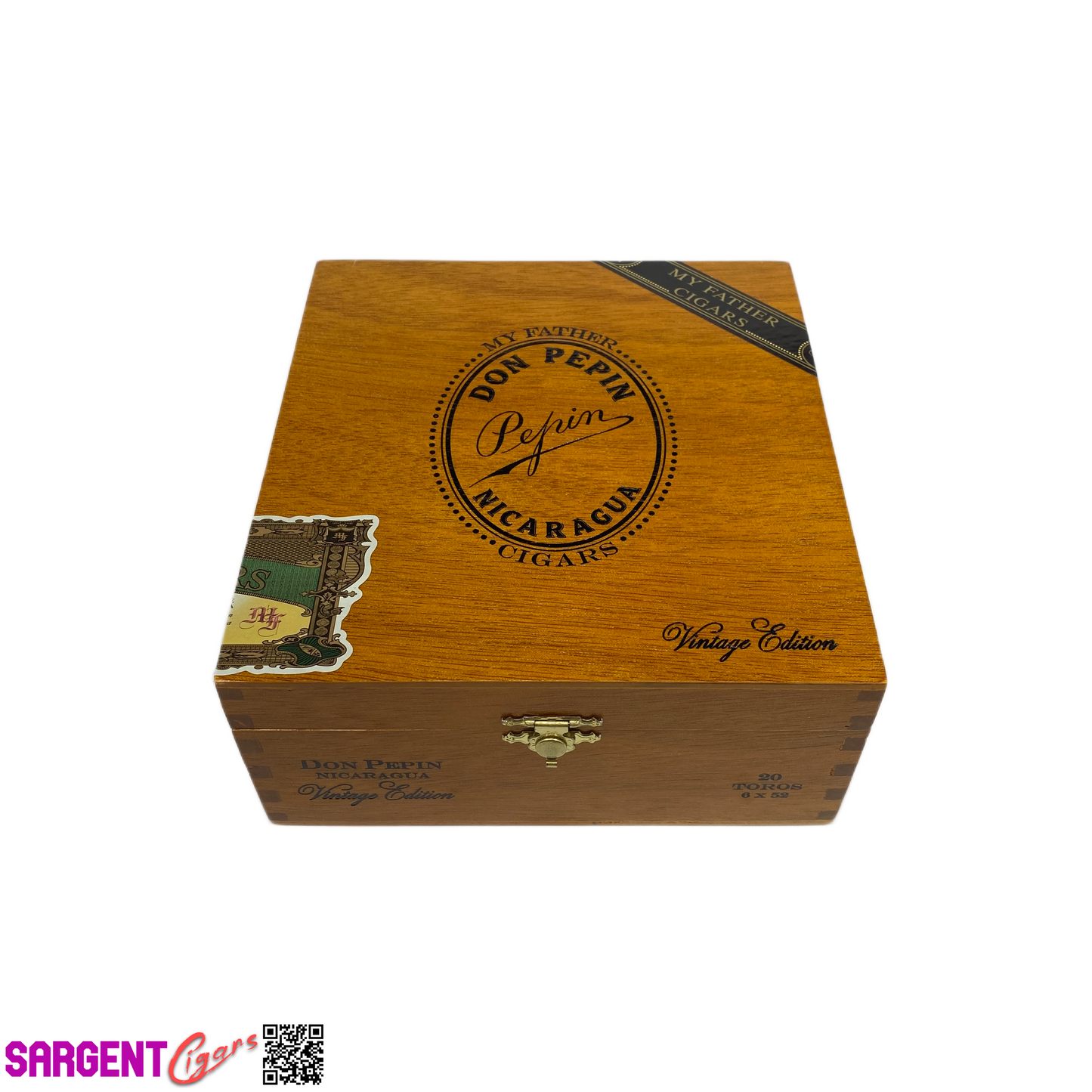 Don Pepin Vintage Edition Toro Empty Wooden Cigar Box 6.5x7x3