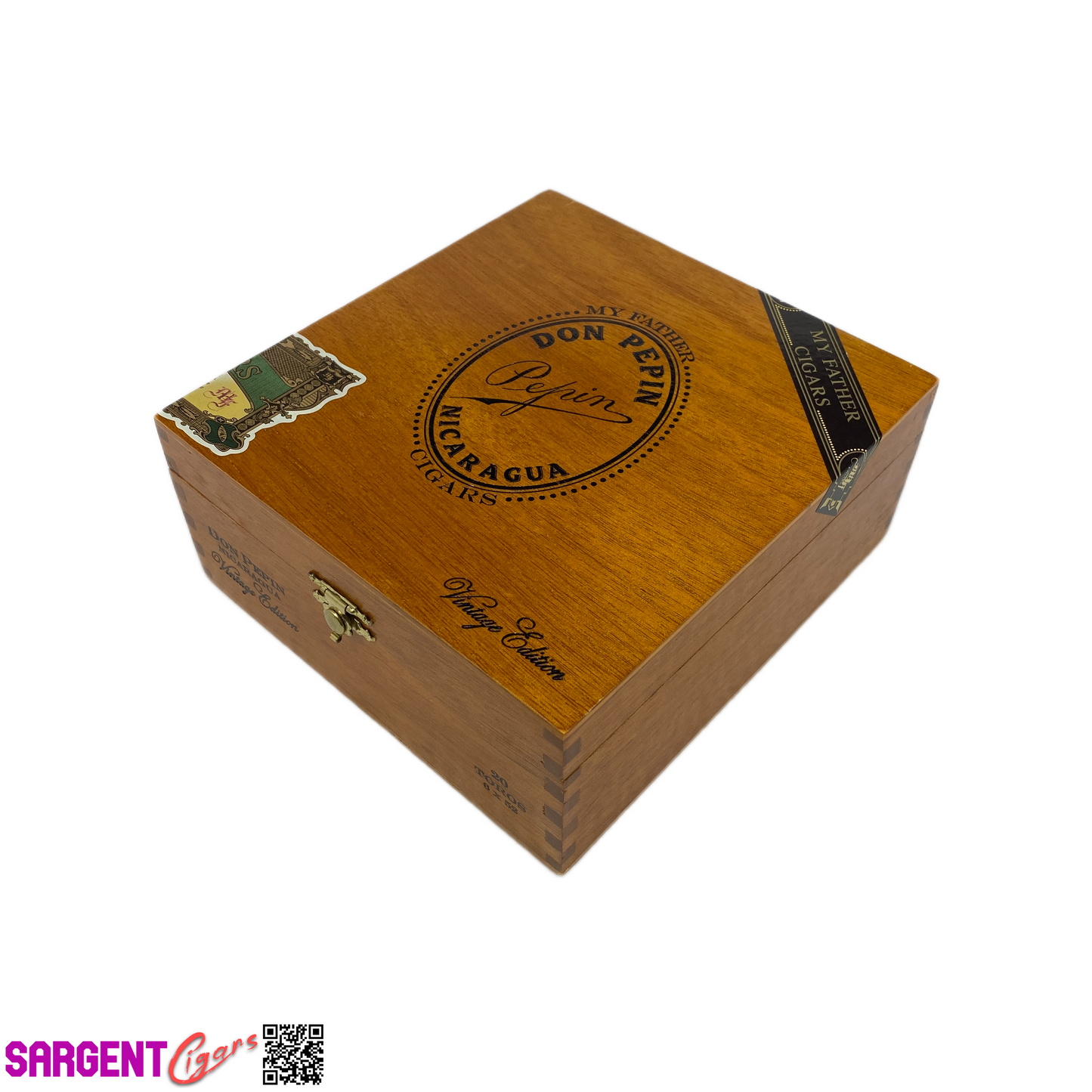 Don Pepin Vintage Edition Toro Empty Wooden Cigar Box 6.5x7x3
