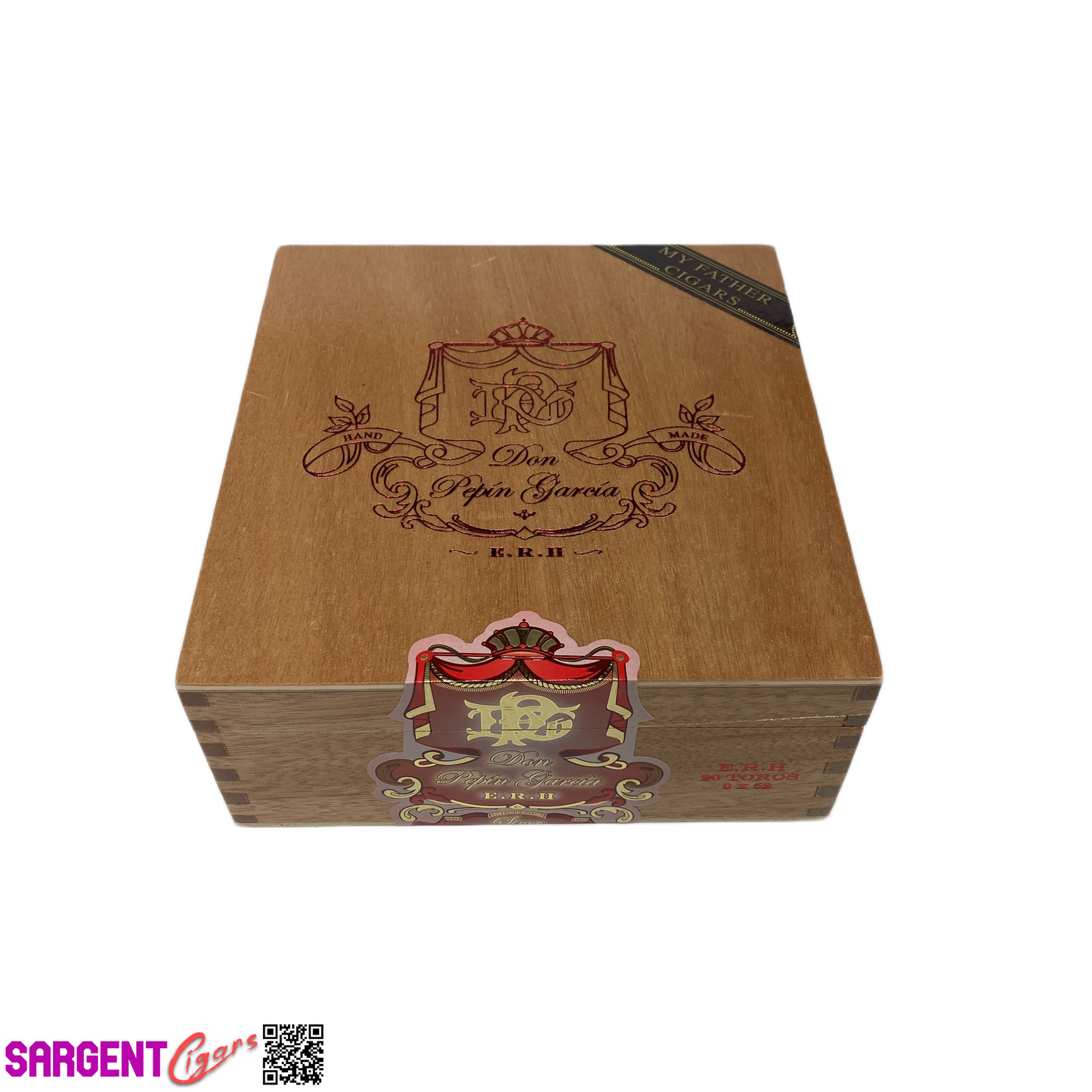 Don Pepin Garcia ERH Toro Empty Wooden Cigar Box 6.5x7x3
