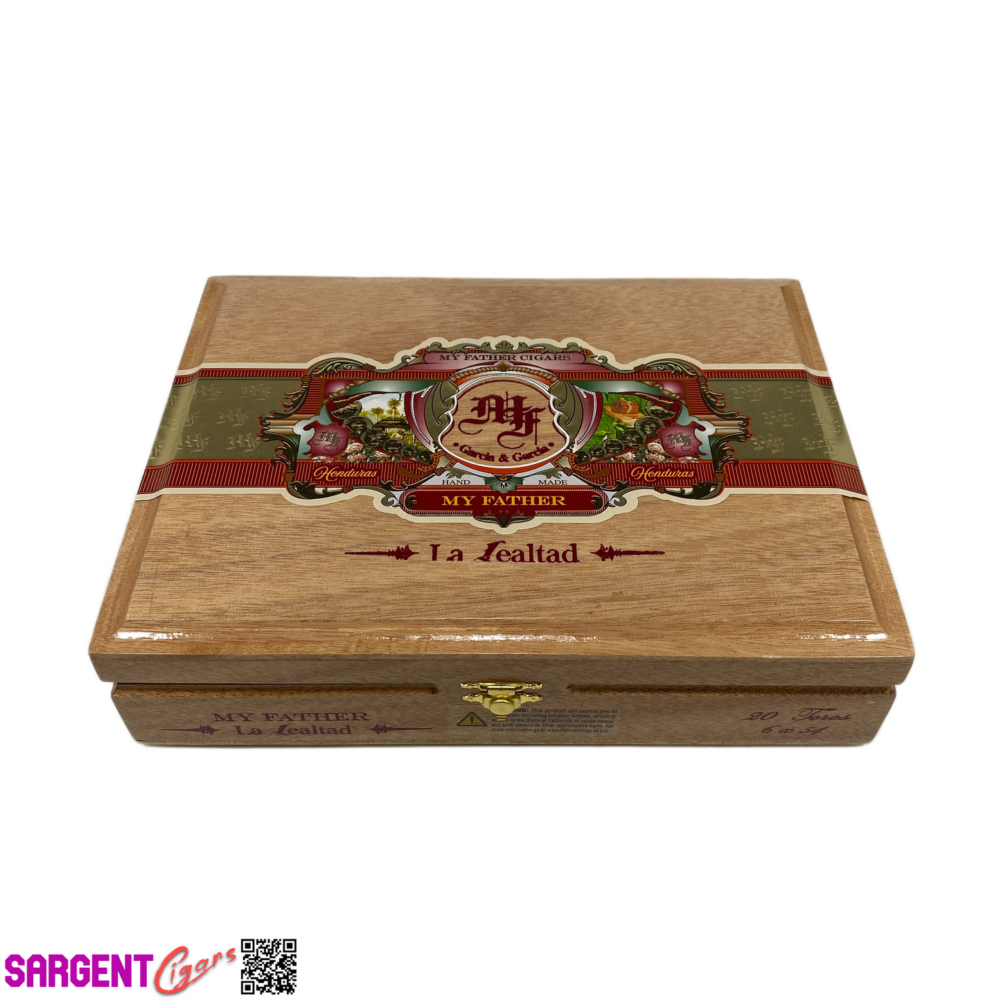 My Father Cigars La Lealtad Toro Empty Wooden Cigar Box 10x7.5x2.5