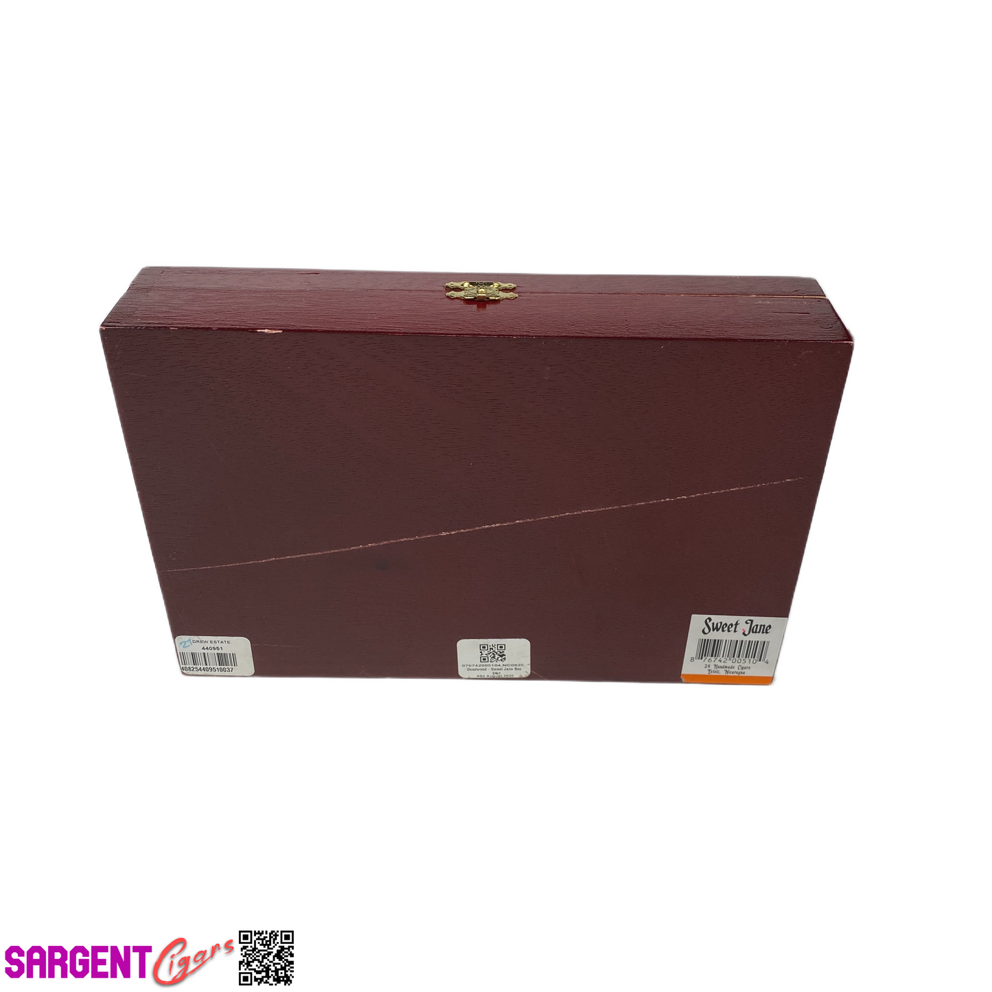 Deadwood Sweet Jane Empty Wooden Cigar Box 10x6.5x2.25 (2)