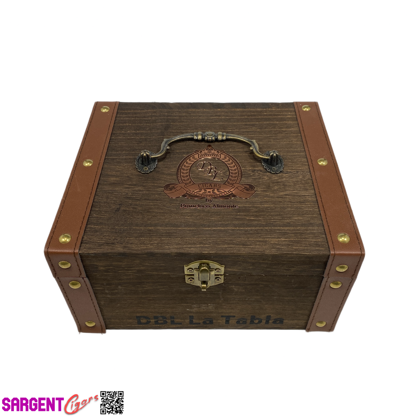 DBL La Tabla Empty Wooden Cigar Box 8.25x7x4