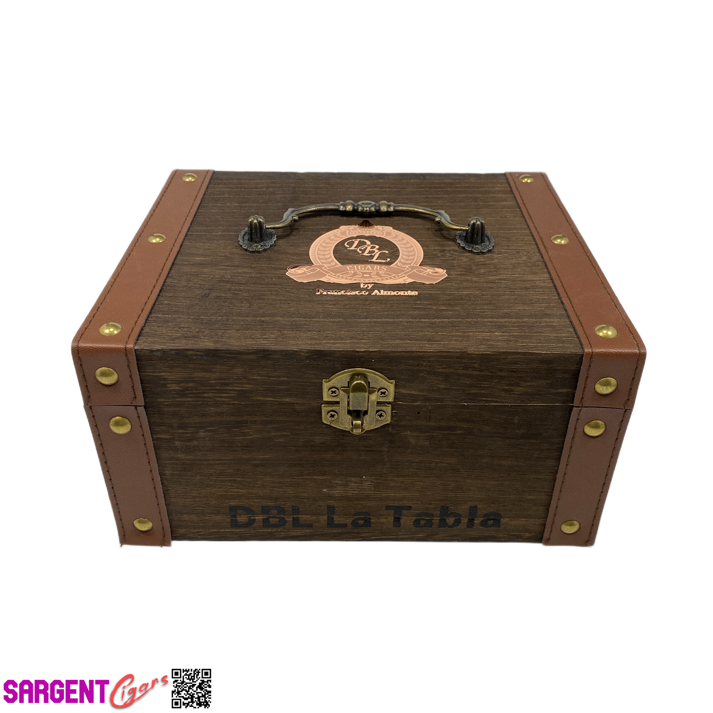 DBL La Tabla Empty Wooden Cigar Box 8.25x7x4