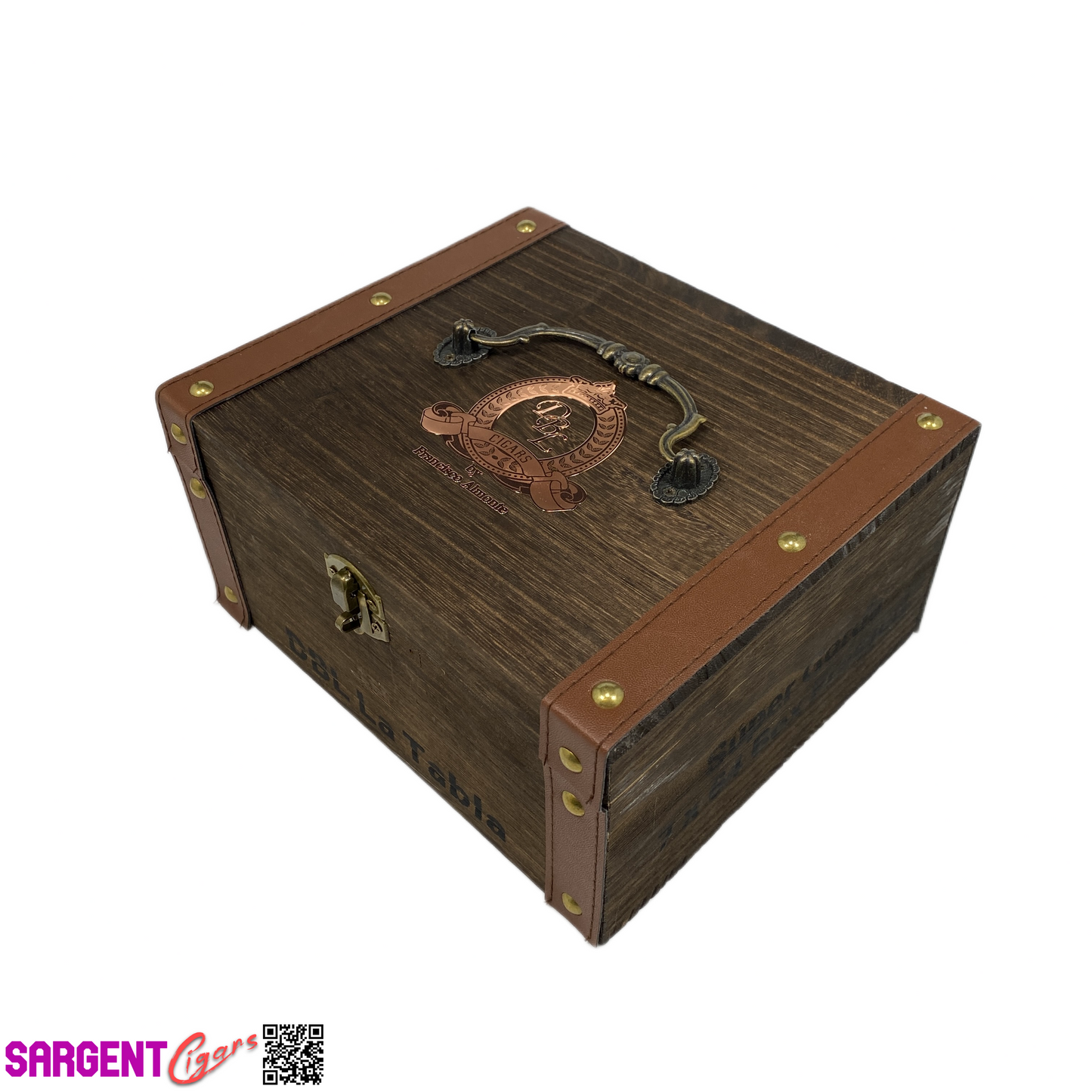 DBL La Tabla Empty Wooden Cigar Box 8.25x7x4