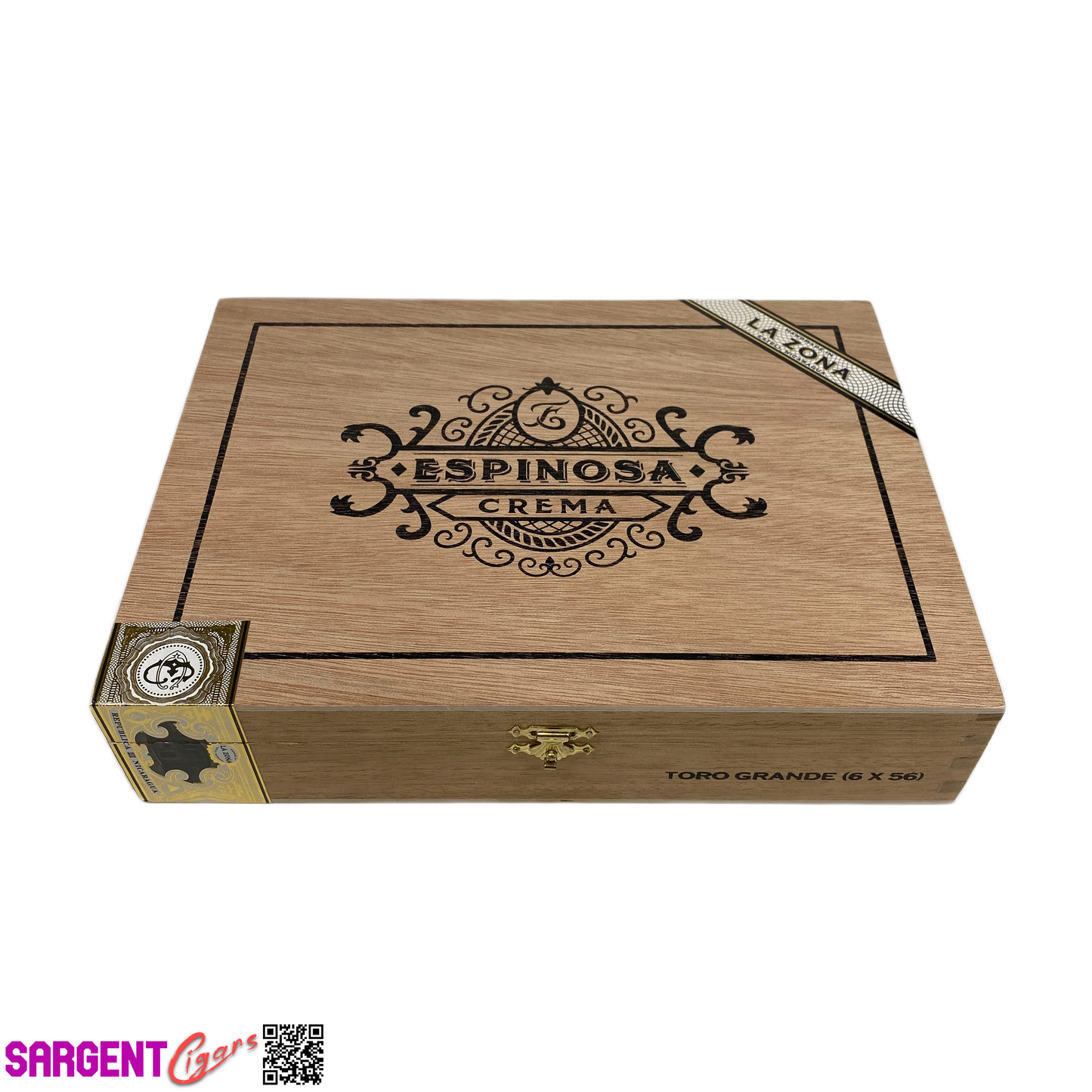 Espinosa Crema Toro Grande Empty Wooden Cigar Box 9.5x7x2