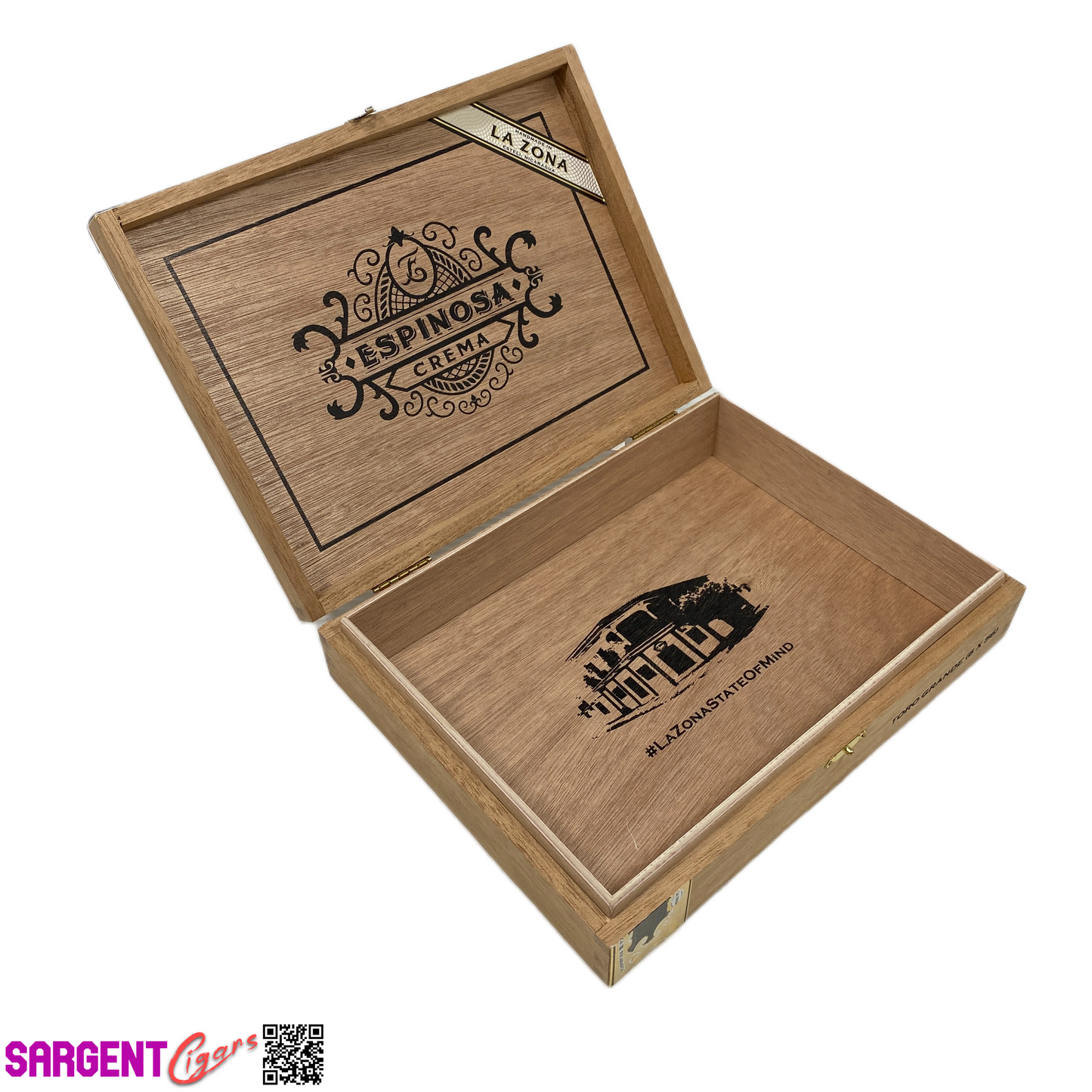 Espinosa Crema Toro Grande Empty Wooden Cigar Box 9.5x7x2