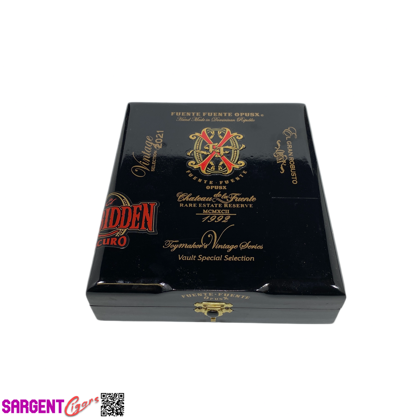 Arturo Fuente Opus X Forbidden Gran Robusto Empty Wooden Cigar Box 6.5x7.5x2
