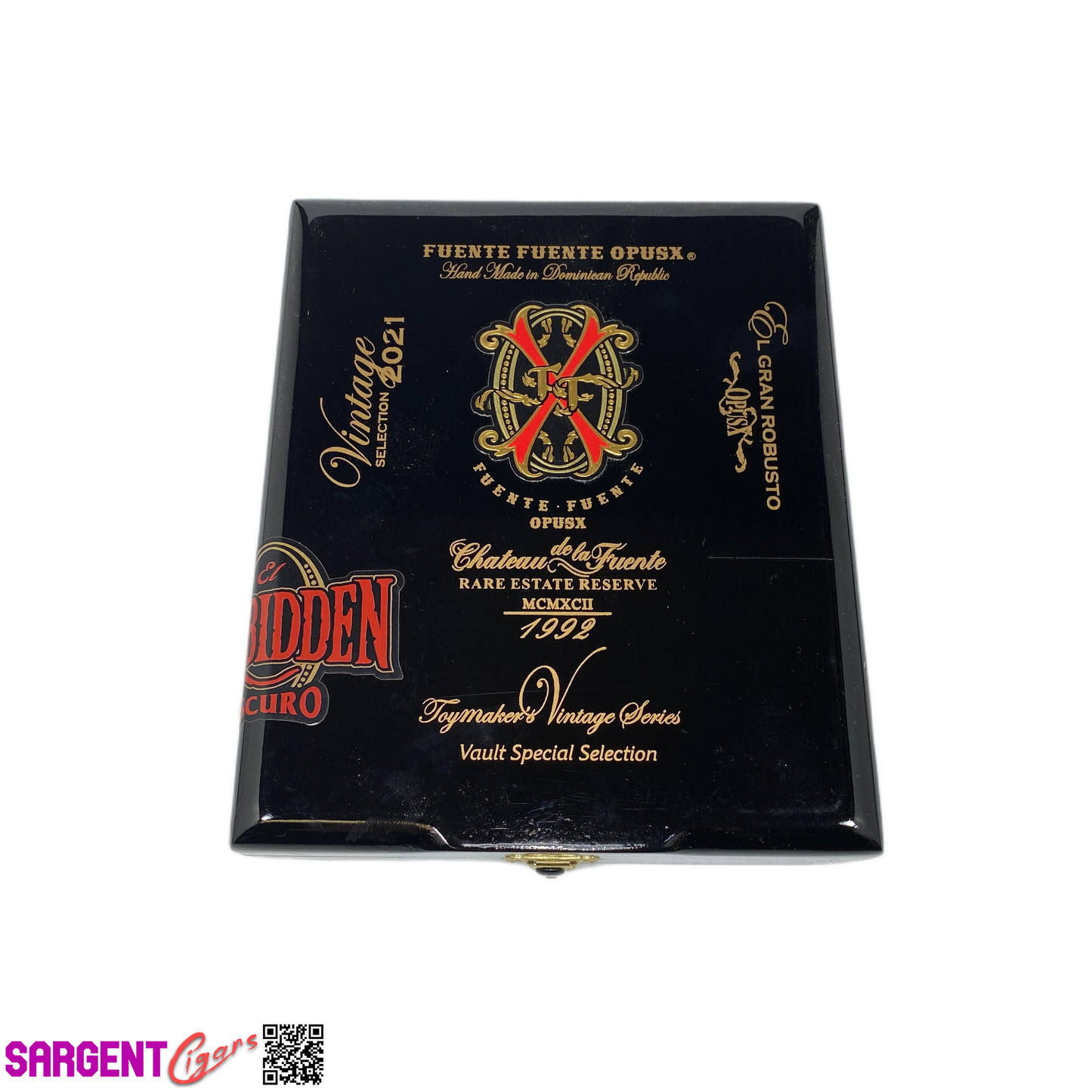 Arturo Fuente Opus X Forbidden Gran Robusto Empty Wooden Cigar Box 6.5x7.5x2