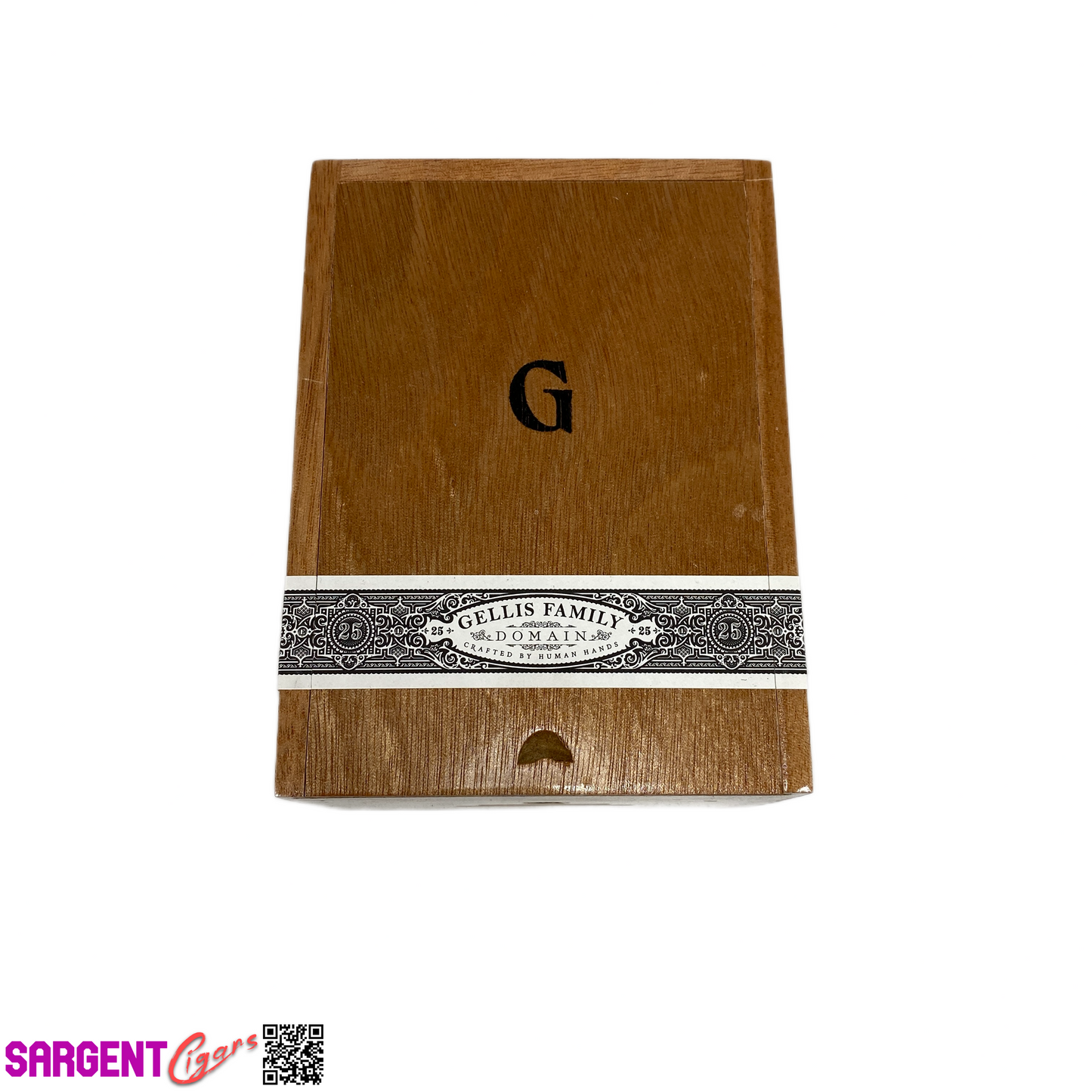 Gellis Family Marevas Empty Wooden Cigar Box 4.5x6x3.5