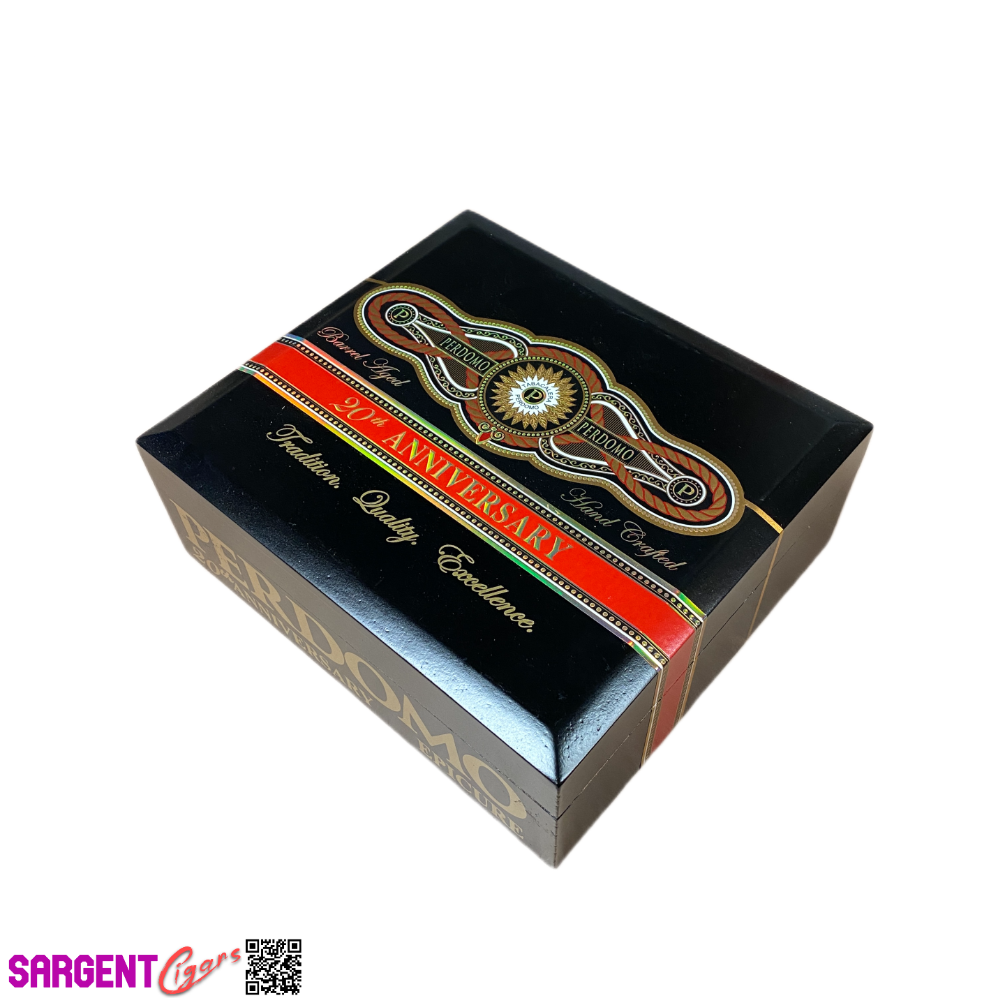 Perdomo 20th Anniversary Maduro Epicure Empty Wooden Cigar Box 8x7x3